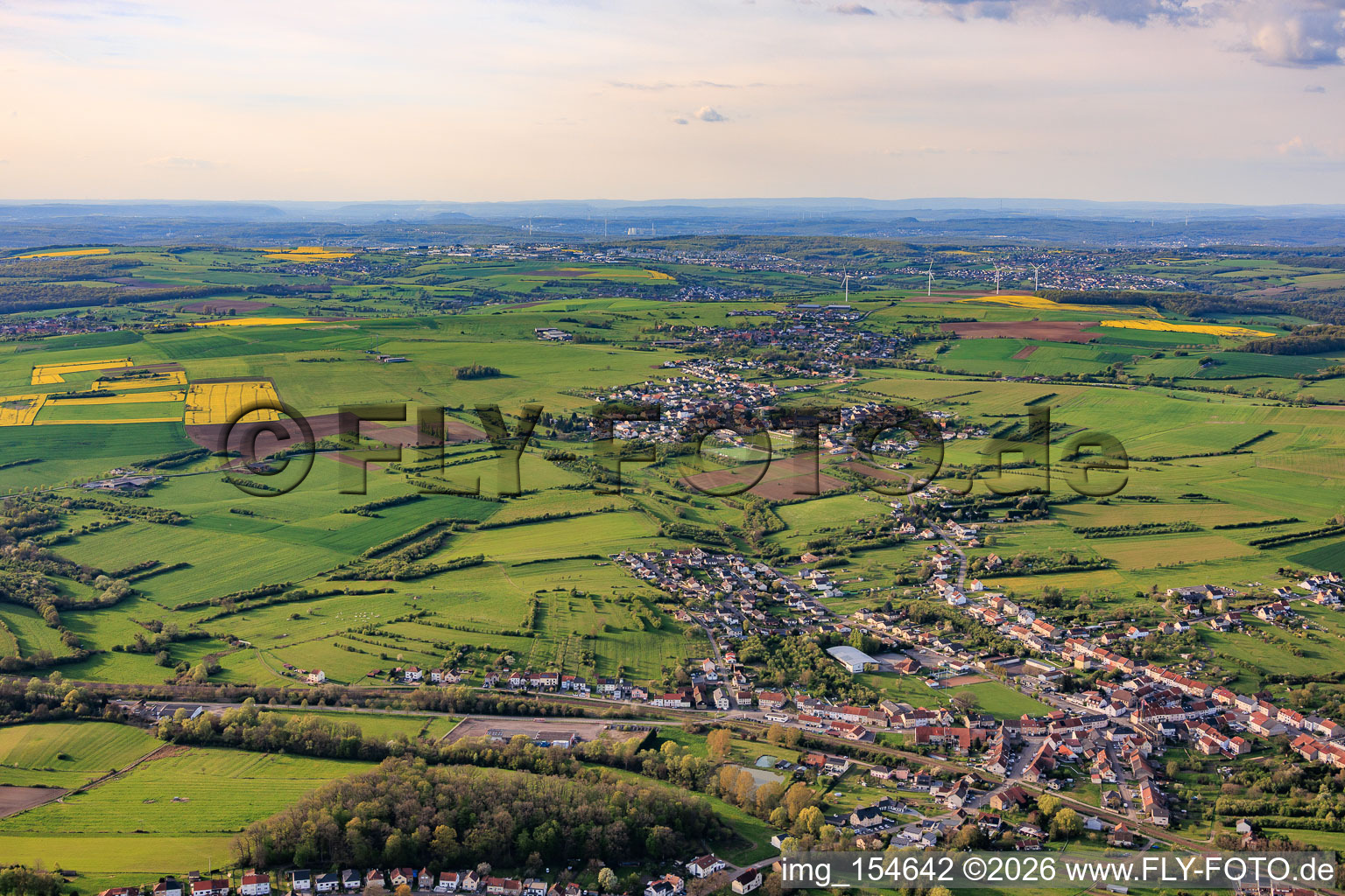 Hundling von Süden im Bundesland Moselle, Frankreich