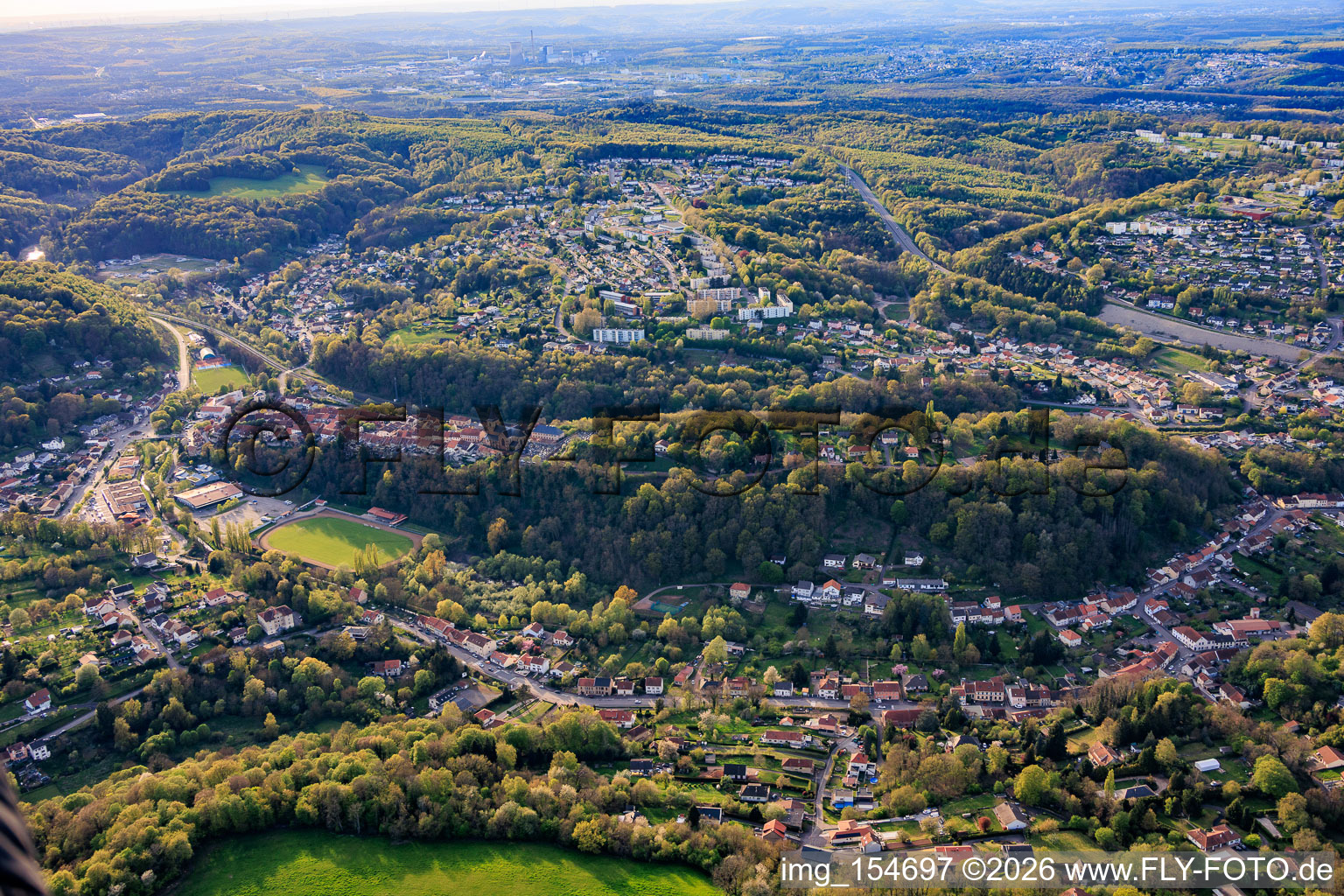 Hombourg-Haut von Südosten im Bundesland Moselle, Frankreich