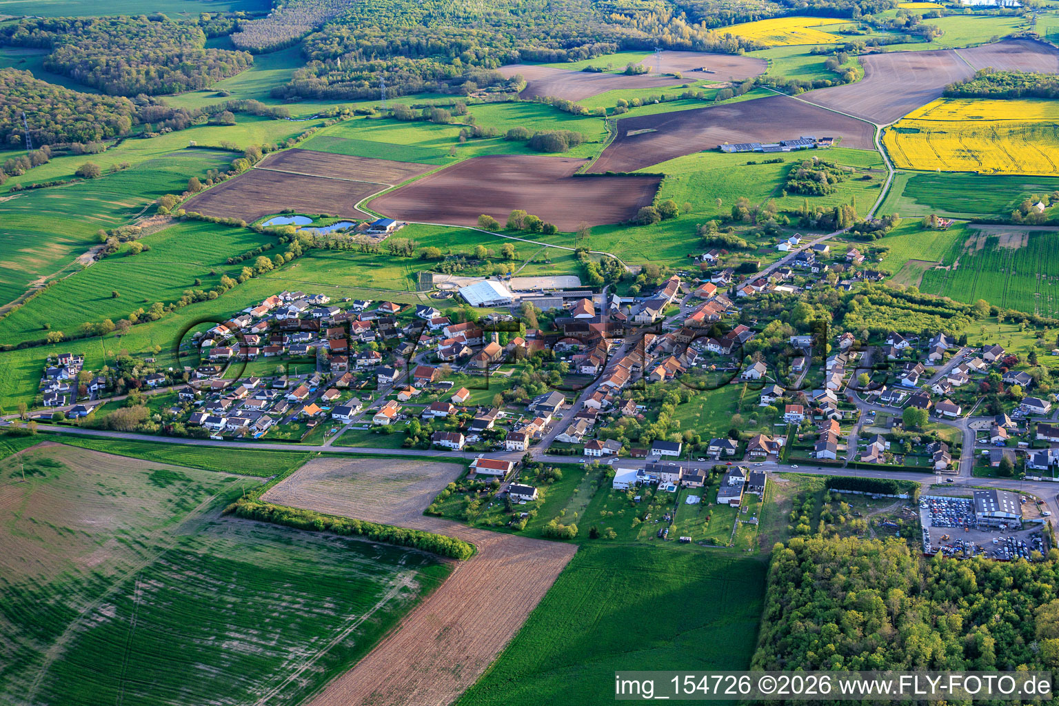Lachambre von Westen im Bundesland Moselle, Frankreich