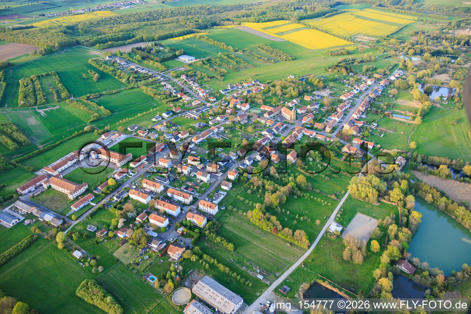 Leyweiler von Südwesten im Bundesland Moselle, Frankreich