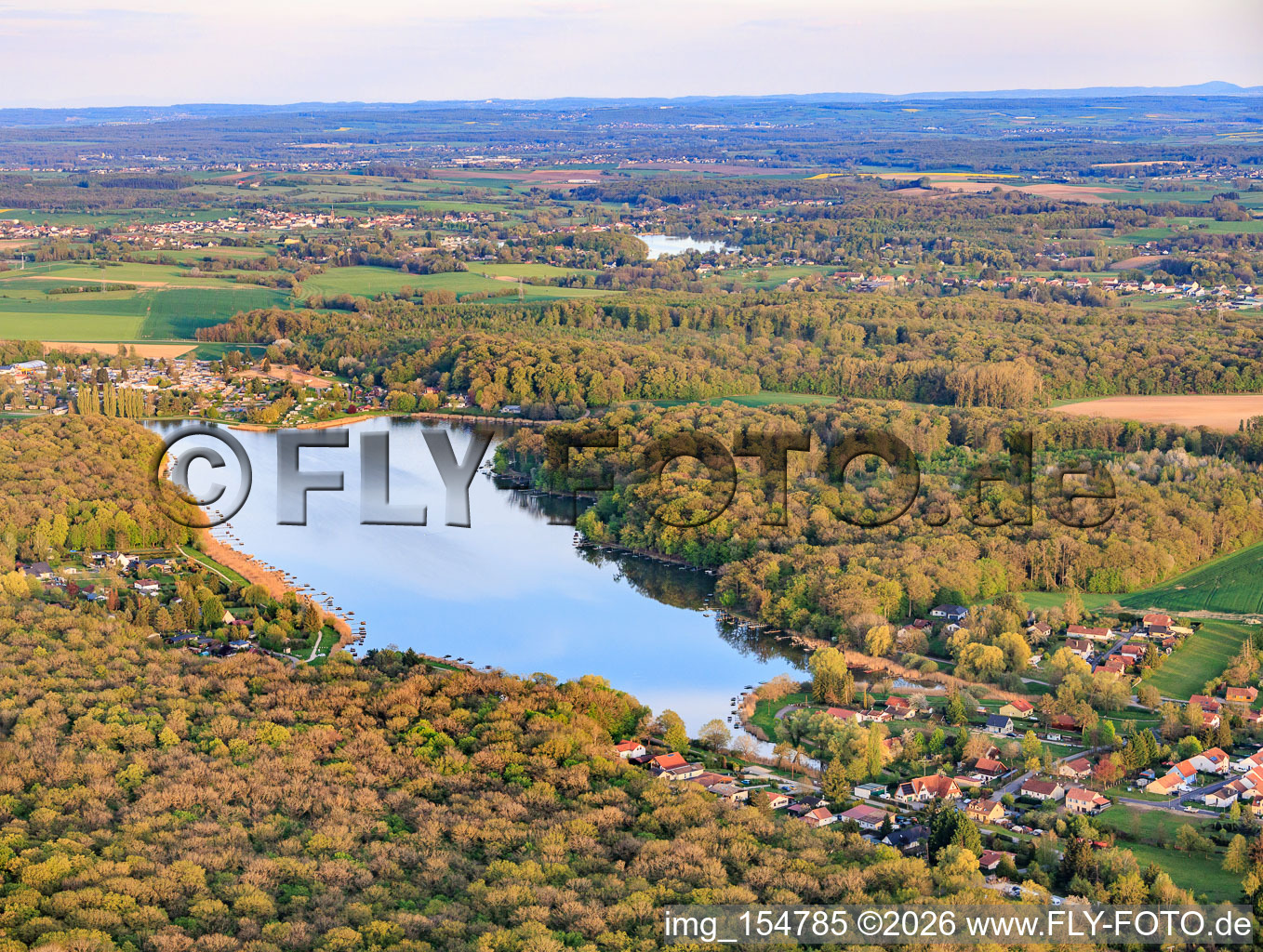 Etang des marais im Wald in Rémering-lès-Puttelange im Bundesland Moselle, Frankreich