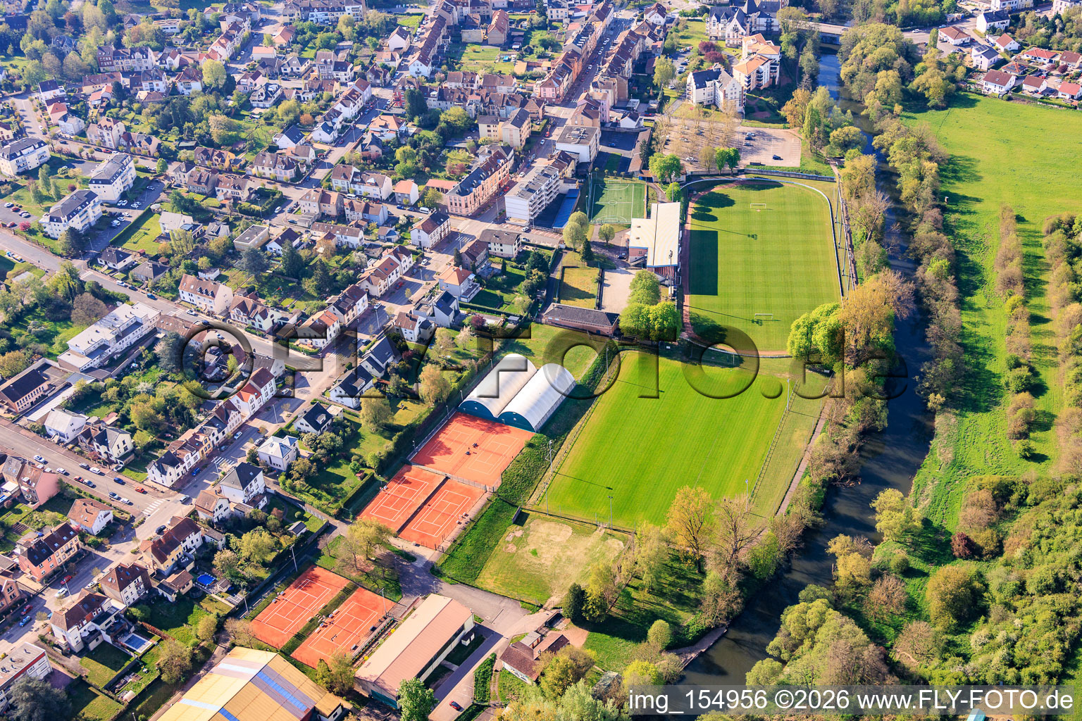 Stadium Blies im Ortsteil Blies Nord in Saargemünd im Bundesland Moselle, Frankreich