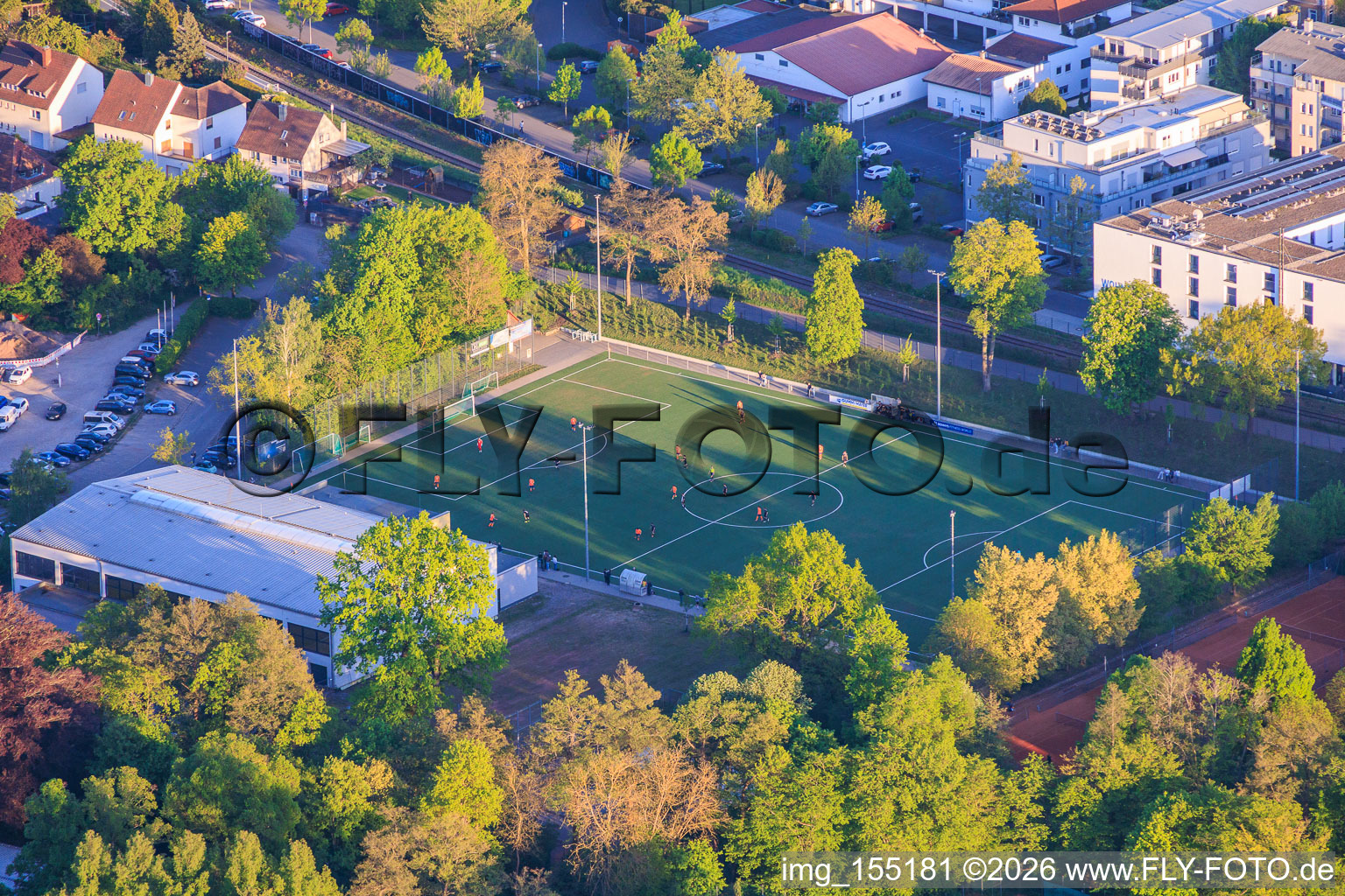 Jahnsportplatz und Sporthalle West/Westhalle in Landau in der Pfalz im Bundesland Rheinland-Pfalz, Deutschland