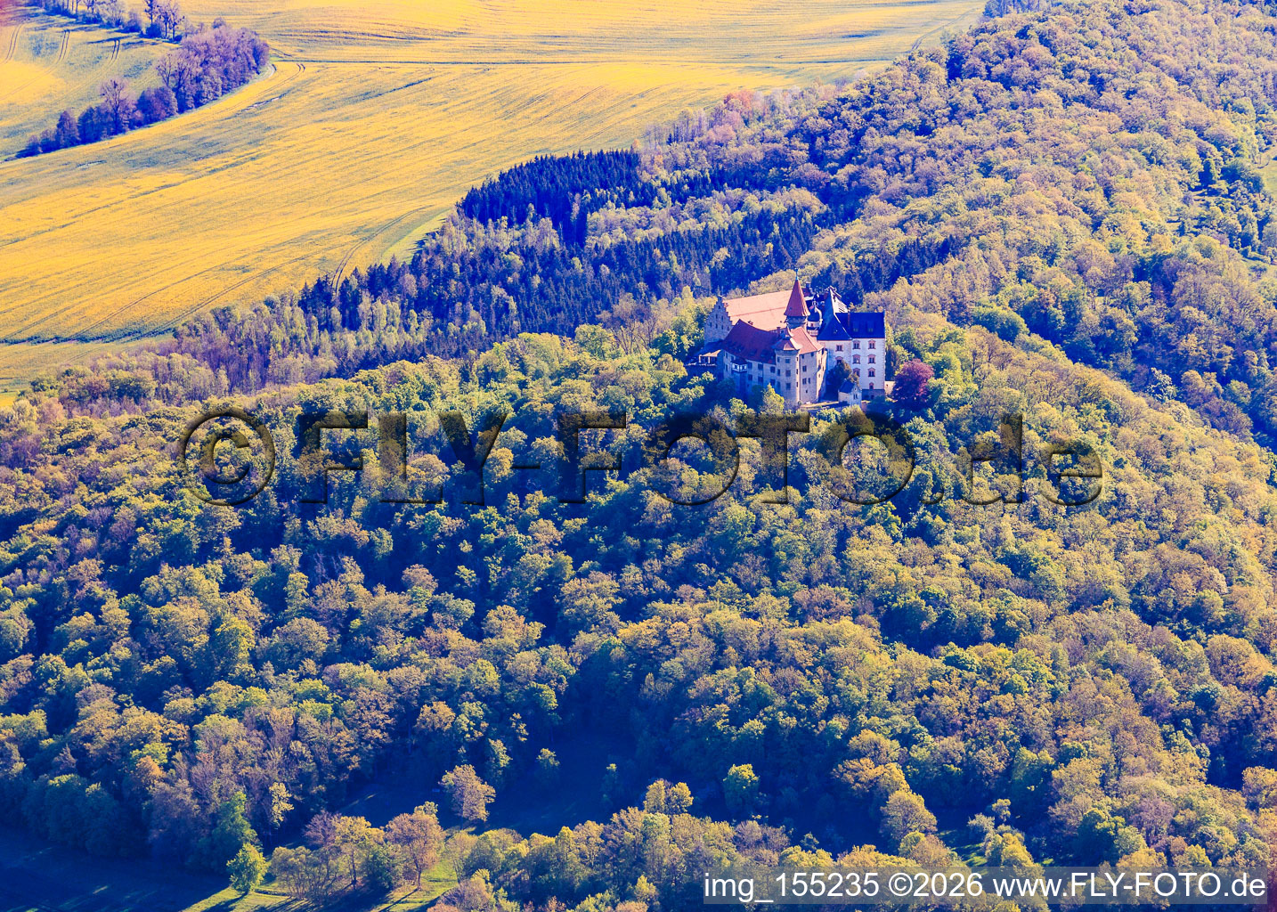 Deutsches Burgenmuseum Veste Heldburg mit Burgrestaurant, Cafe, Hochzeitslocation und Burgkapelle - Fränkische Leuchte im Bundesland Thüringen, Deutschland