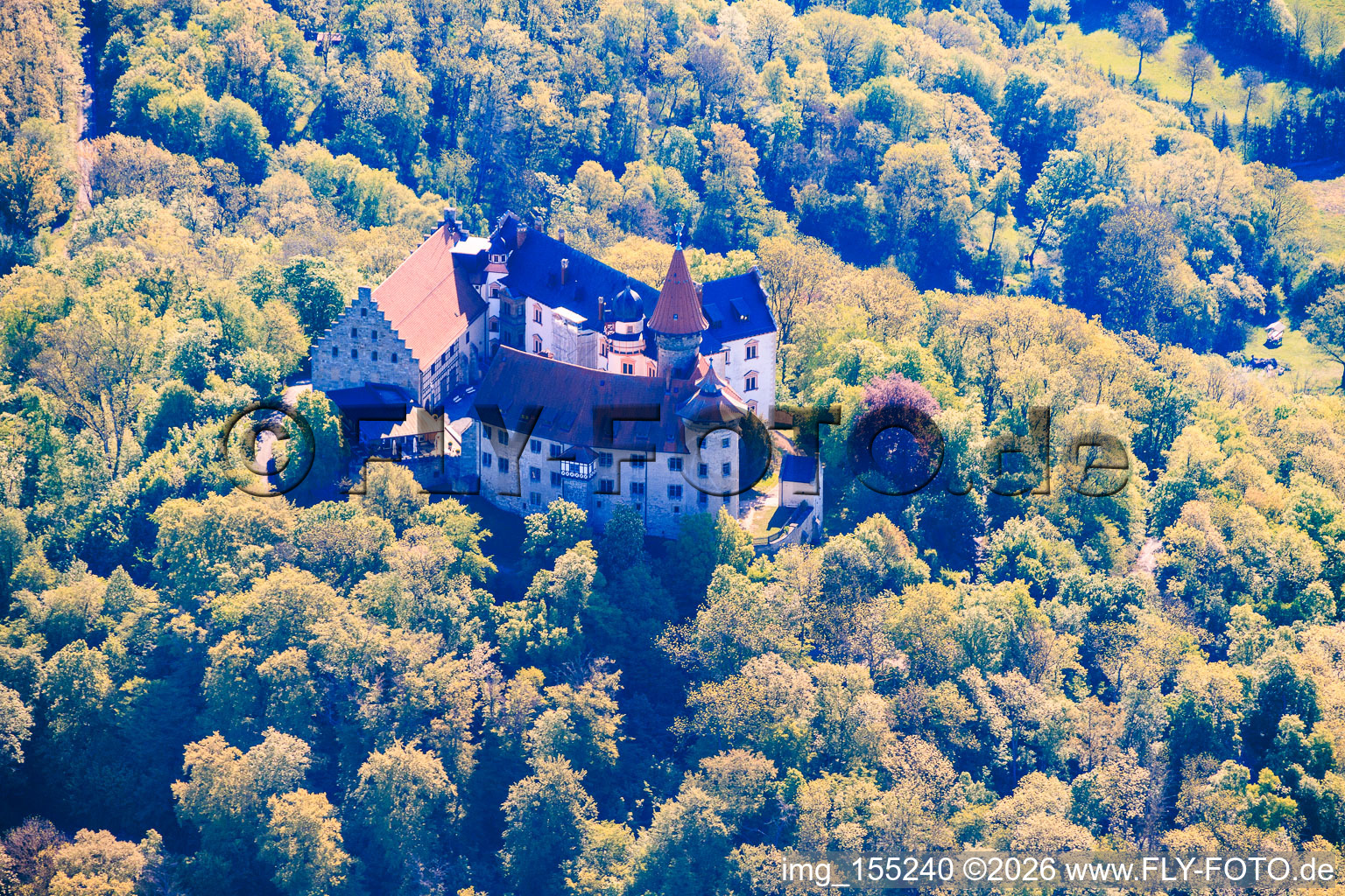 Deutsches Burgenmuseum Veste Heldburg mit Burgrestaurant, Cafe, Hochzeitslocation und Burgkapelle - Fränkische Leuchte im Bundesland Thüringen, Deutschland