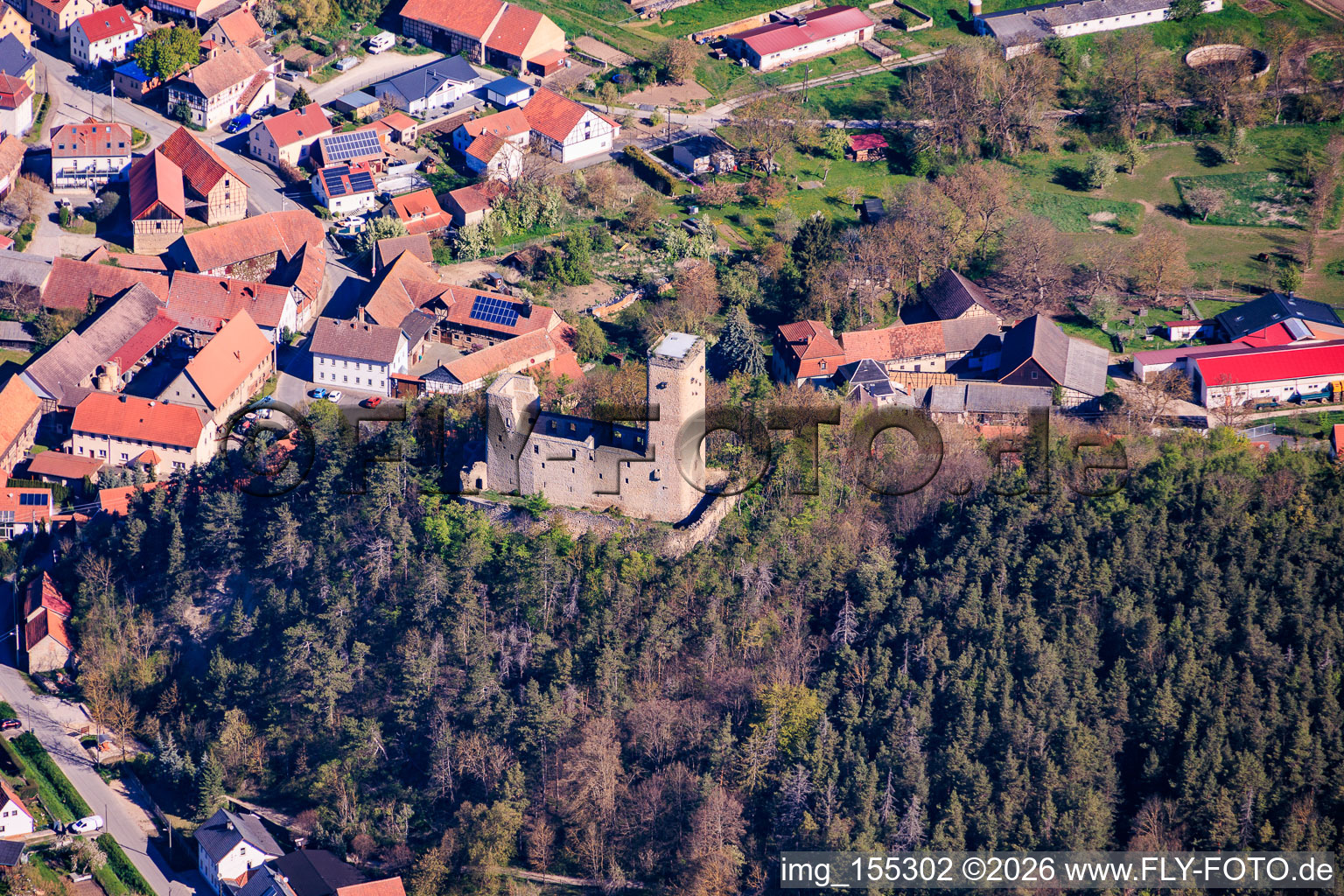 Burgruine Ehrenstein in Stadtilm im Bundesland Thüringen, Deutschland