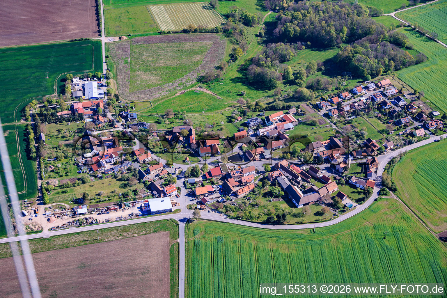 Zimmritz aus Süden in Milda im Bundesland Thüringen, Deutschland