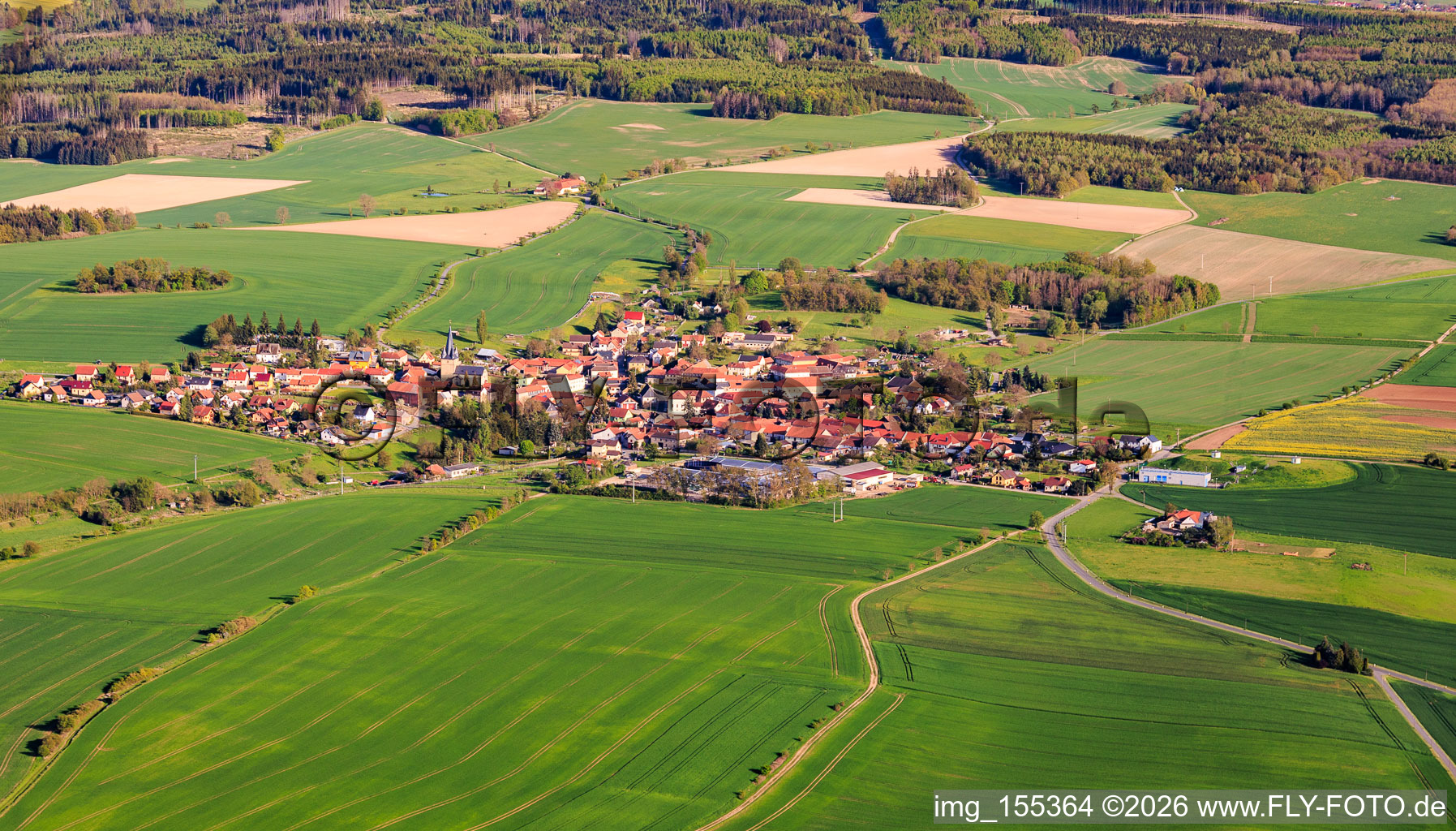 Weira von Norden im Bundesland Thüringen, Deutschland