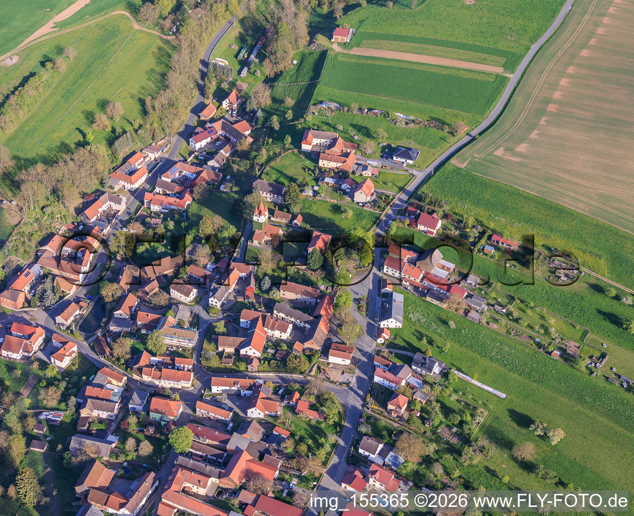 Oberoppurg aus Norden im Bundesland Thüringen, Deutschland