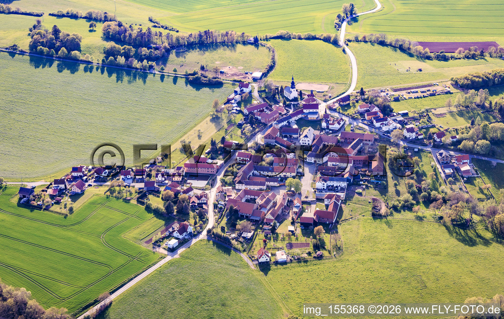 Gertewitz aus Westen im Bundesland Thüringen, Deutschland