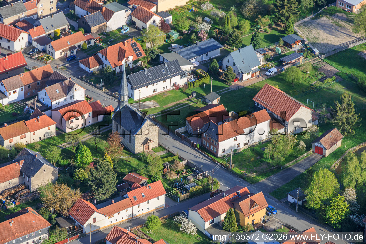 Dorfkirche in Peuschen im Bundesland Thüringen, Deutschland