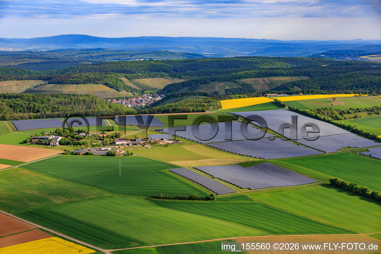 Solarpark Ramsthal am Zehntfreyhof im Bundesland Bayern, Deutschland