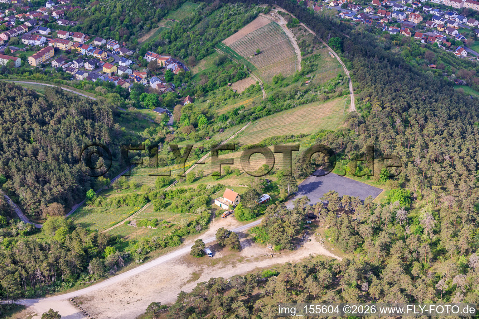 Weinberge von terroir f Hammelburg - Weinbau in Franken im Bundesland Bayern, Deutschland
