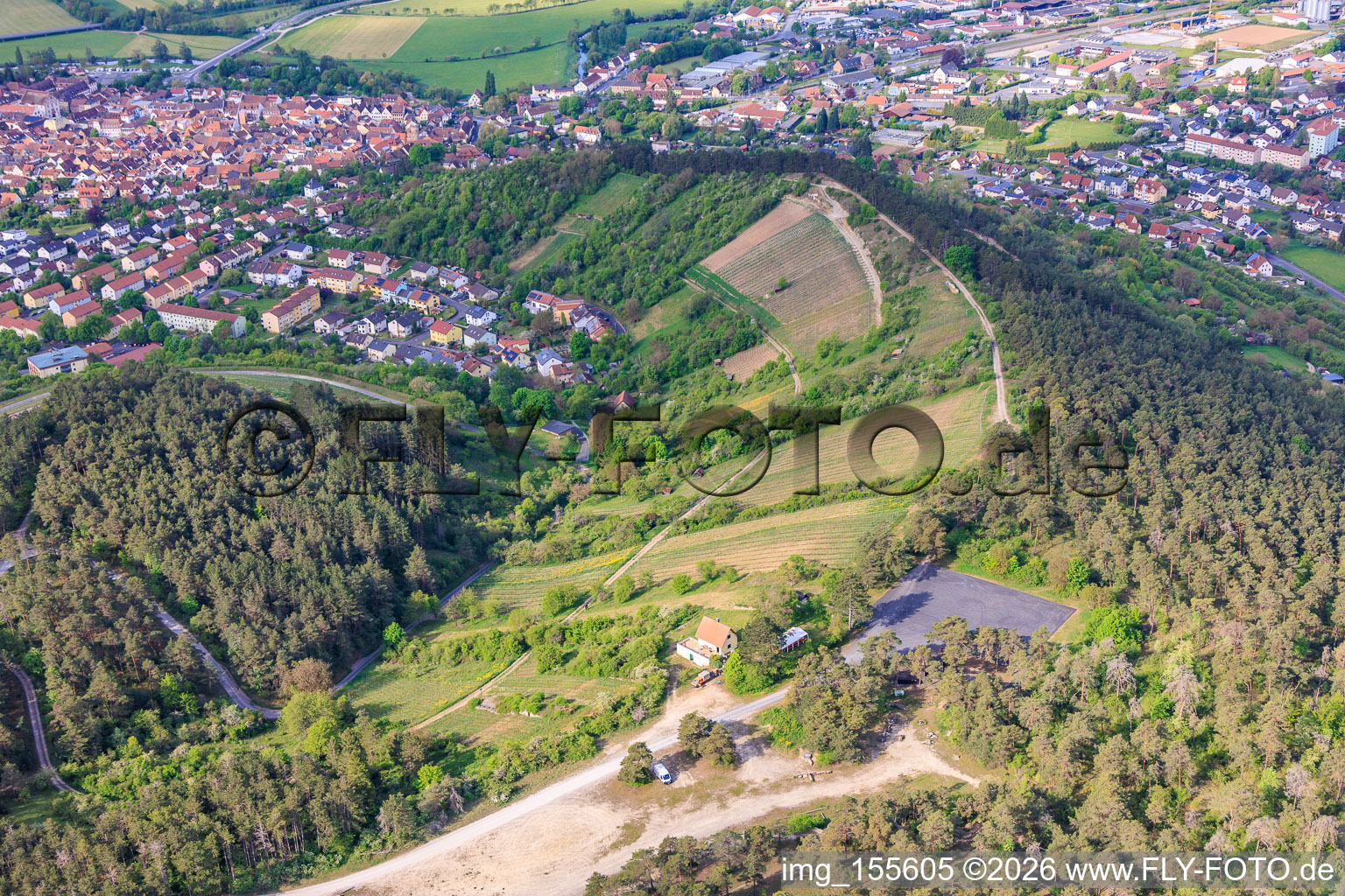 Weinberge von terroir f Hammelburg - Weinbau in Franken im Bundesland Bayern, Deutschland