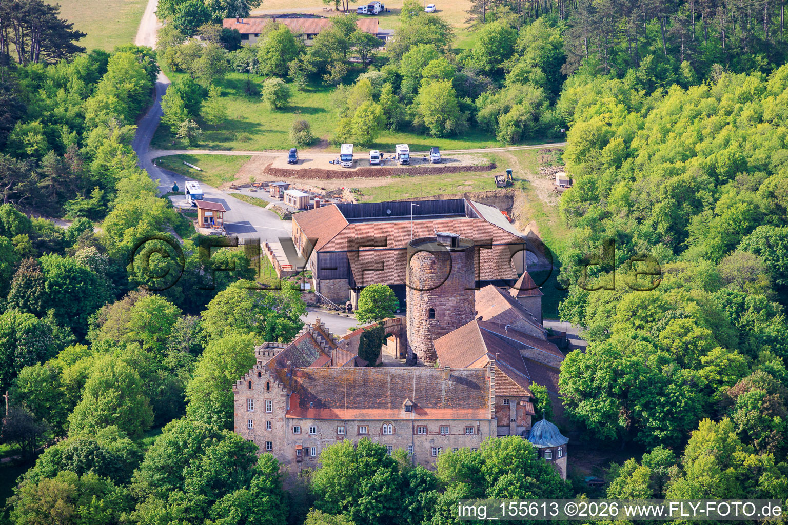 Schloss Saaleck in Hammelburg im Bundesland Bayern, Deutschland