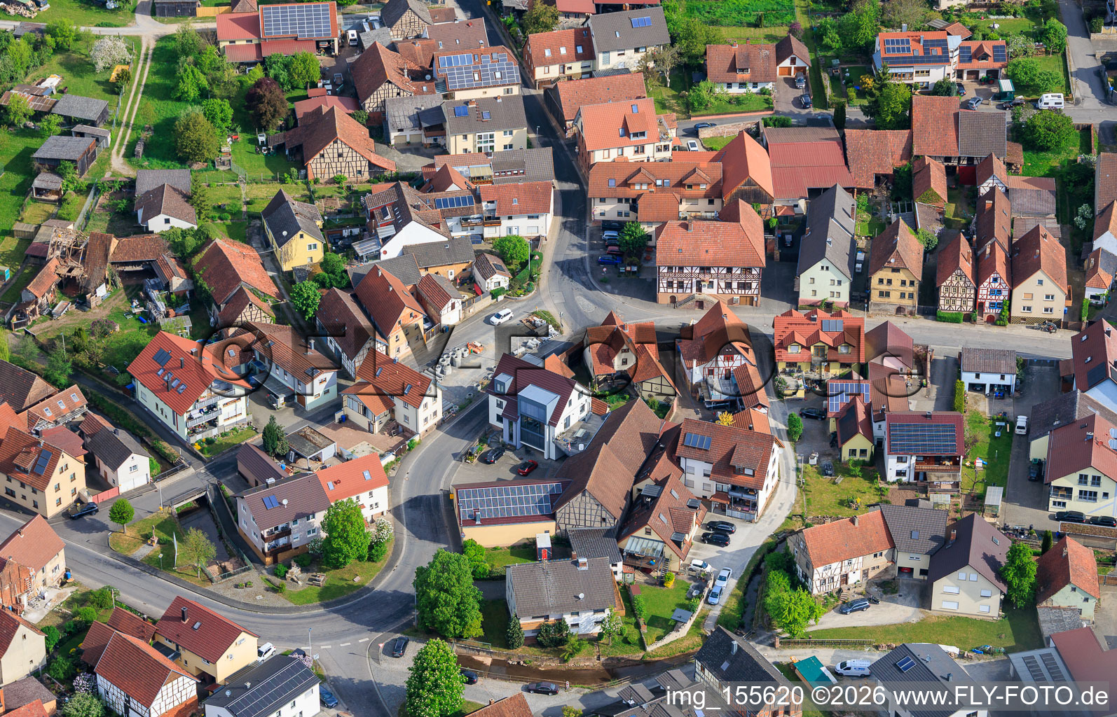 Ortsmitte Diebacher Straße in Hammelburg im Bundesland Bayern, Deutschland