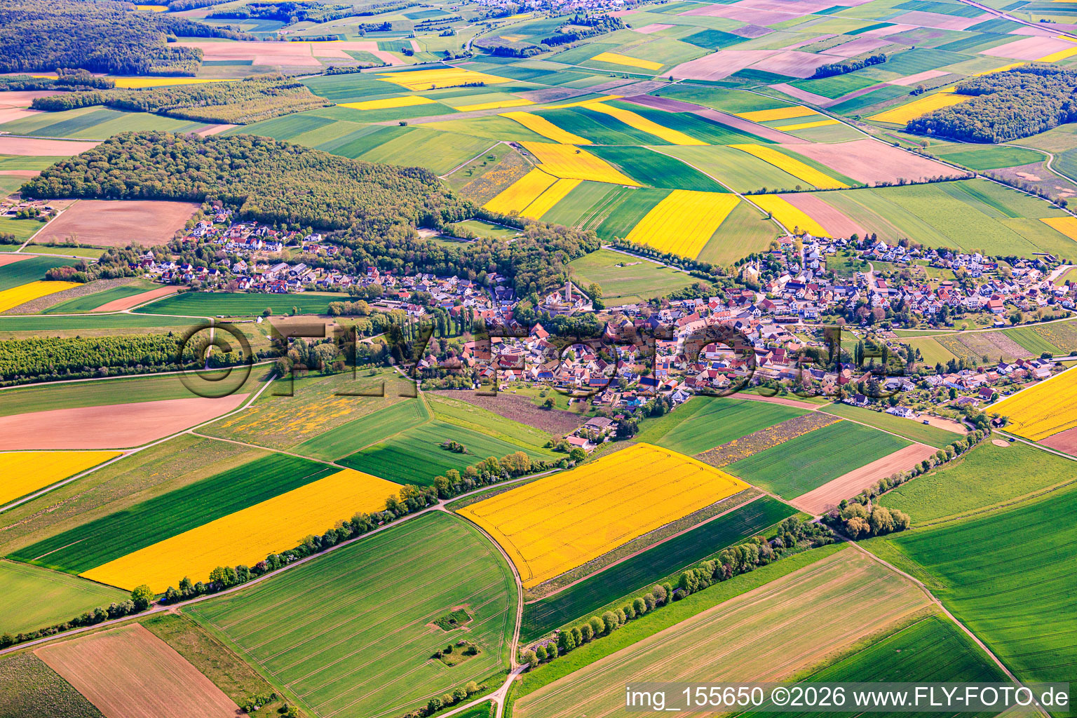 Büchold von Westen in Arnstein im Bundesland Bayern, Deutschland