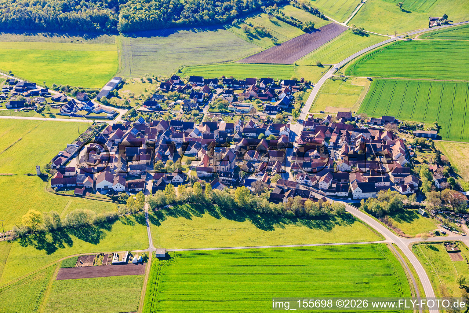 Ostheim von Nordwesten in Hofheim in Unterfranken im Bundesland Bayern, Deutschland
