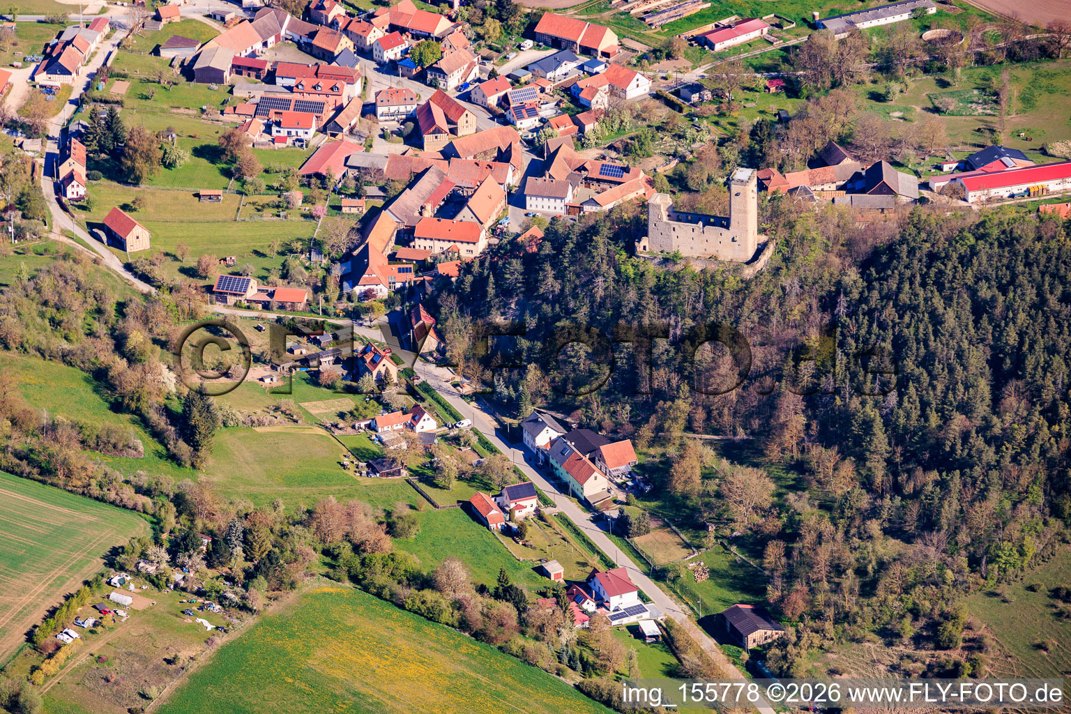 Burgruine Ehrenstein in Stadtilm im Bundesland Thüringen, Deutschland