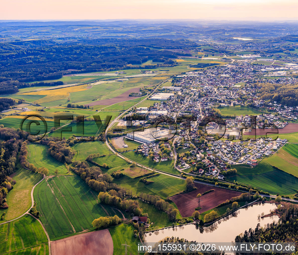 Frohnlach von Osten in Ebersdorf bei Coburg im Bundesland Bayern, Deutschland