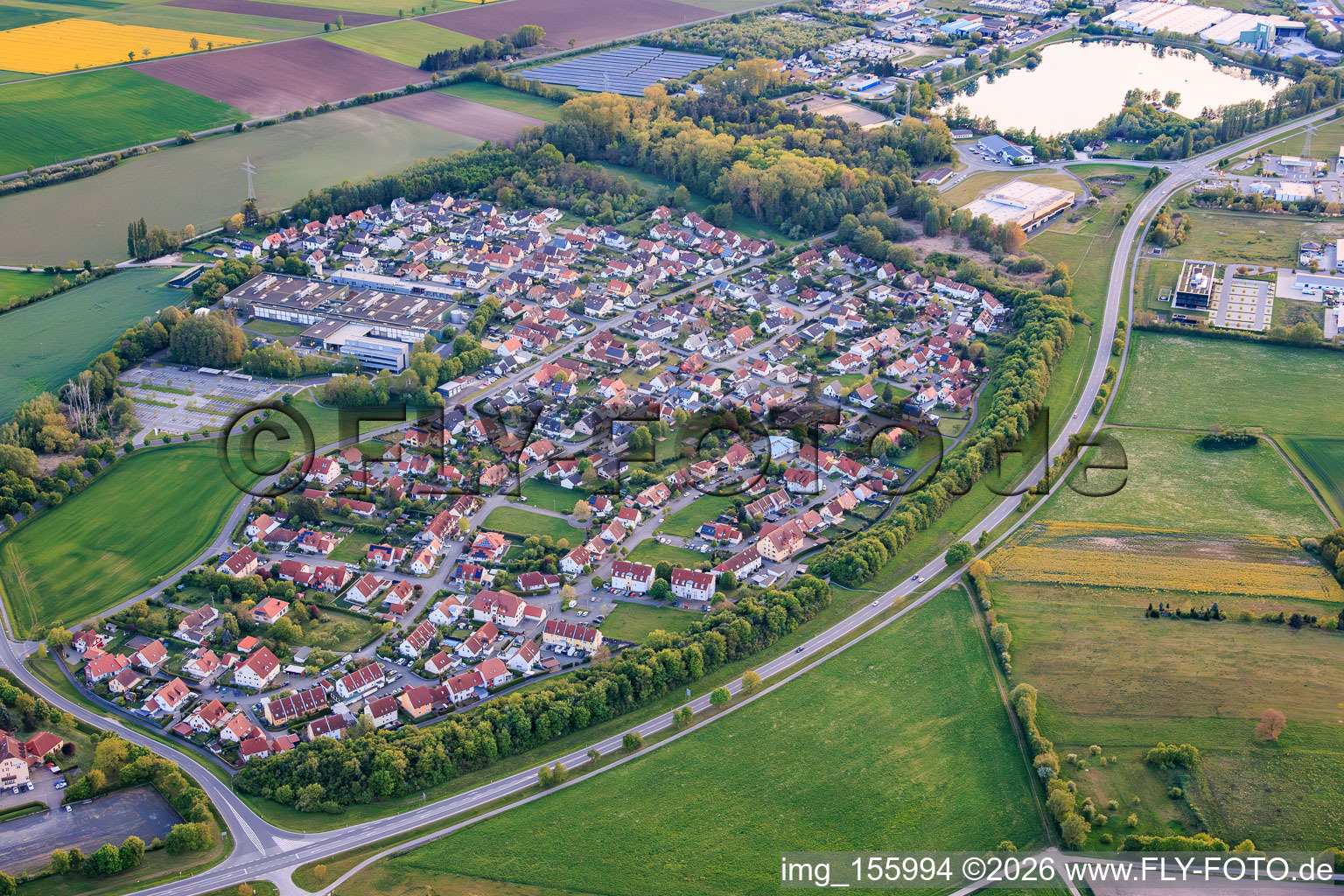Kleinaugsfeld von Nordosten in Haßfurt im Bundesland Bayern, Deutschland