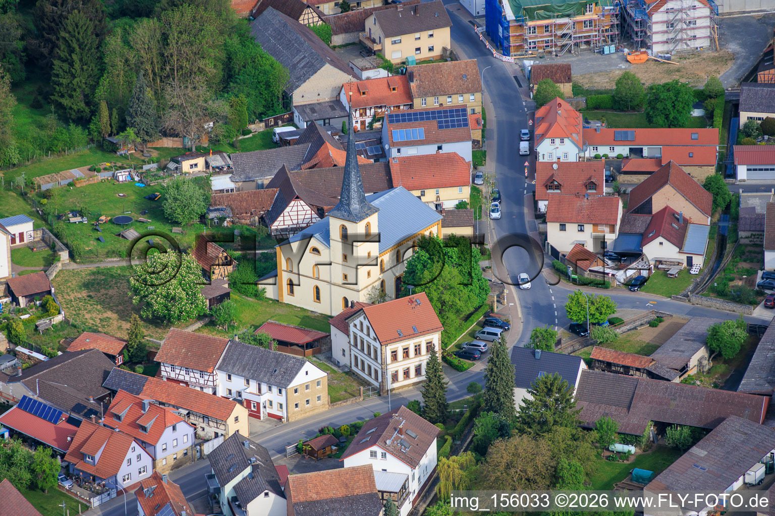 Kirche St. Michel im Ortsteil Kützberg in Poppenhausen im Bundesland Bayern, Deutschland