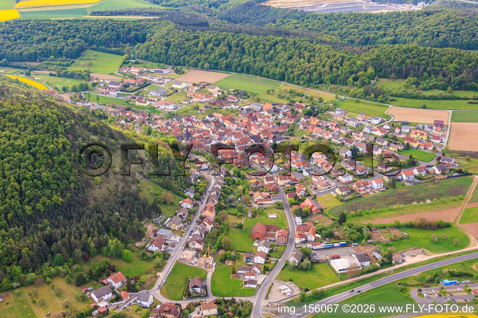 Machtilshausen aus Norden in Elfershausen im Bundesland Bayern, Deutschland
