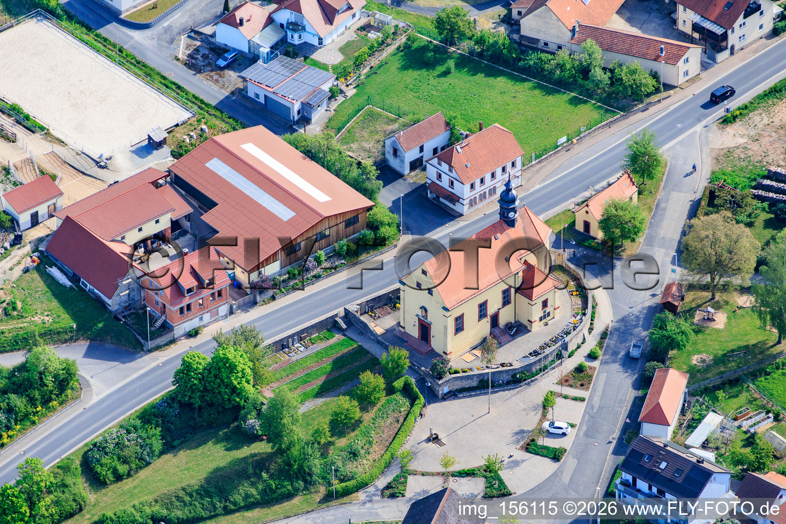 Kirche St. Martin im Ortsteil Münster in Eußenheim im Bundesland Bayern, Deutschland