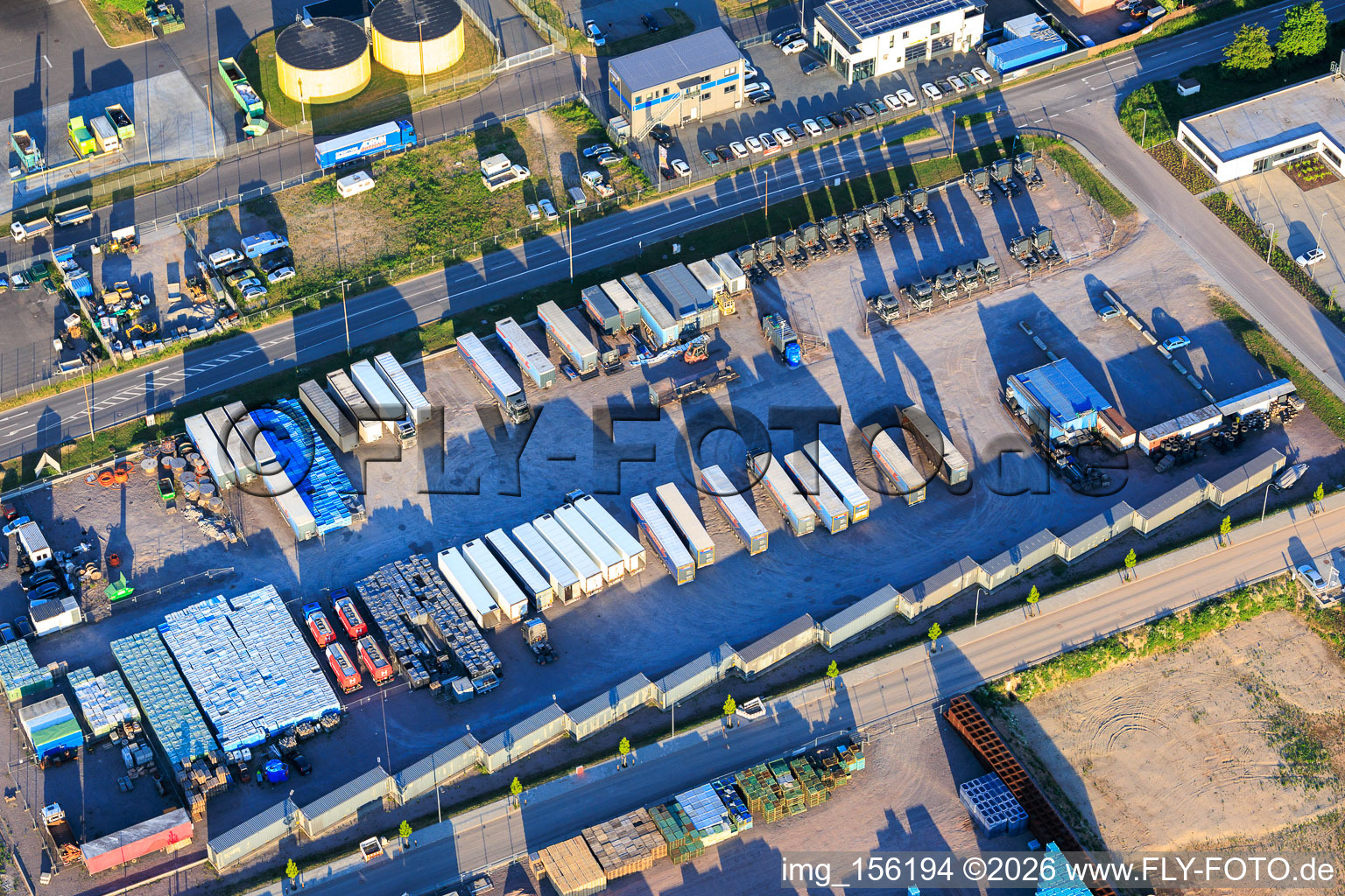 Erweiterung des Industriegebiet interpark Im Niedersand in Offenbach an der Queich im Bundesland Rheinland-Pfalz, Deutschland