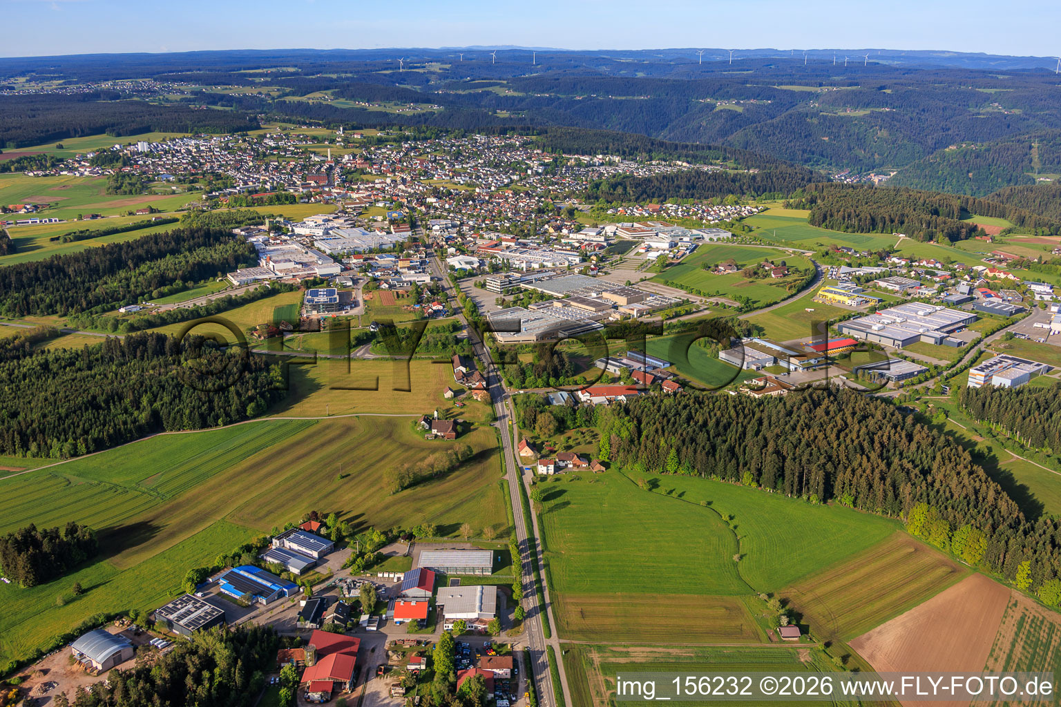 Brambach von Nordosten in Schramberg im Bundesland Baden-Württemberg, Deutschland