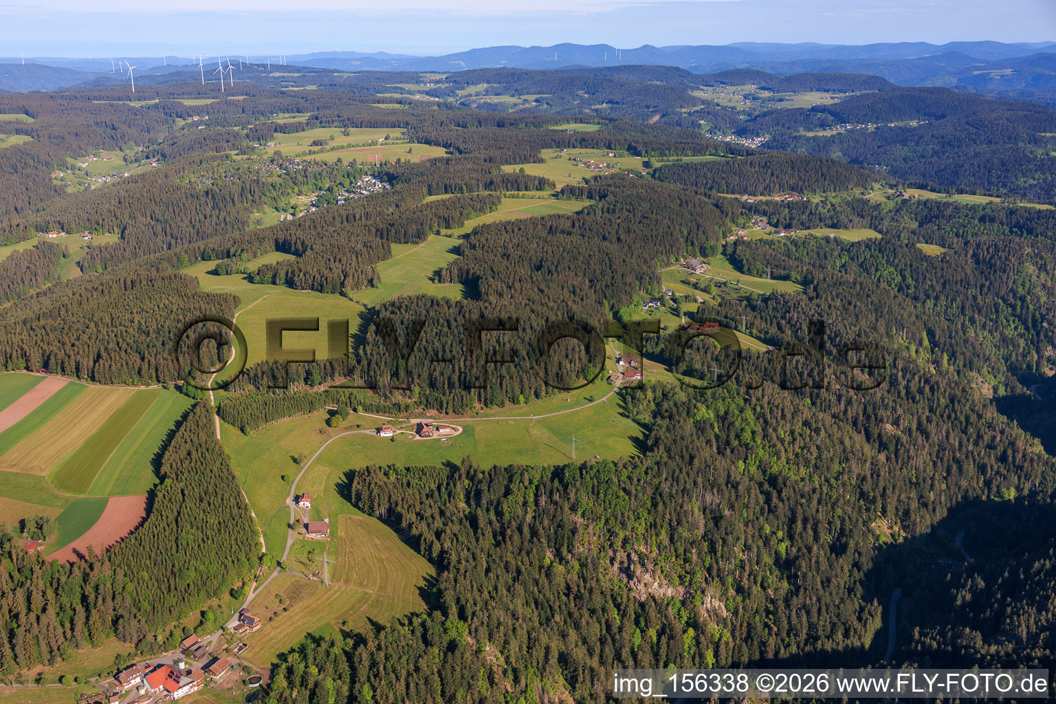Ortsteil Ramstein aus Südosten im Ortsteil Tennenbronn in Schramberg im Bundesland Baden-Württemberg, Deutschland