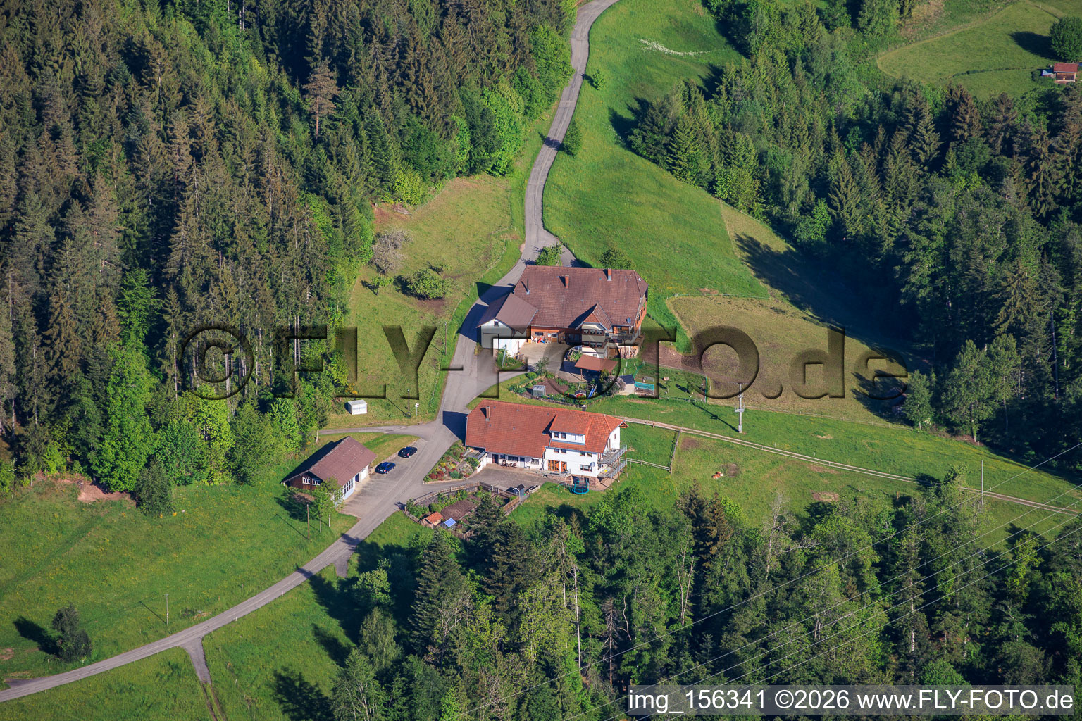 Schwartwaldhof im Ortsteil Ramstein aus Südosten im Ortsteil Tennenbronn in Schramberg im Bundesland Baden-Württemberg, Deutschland