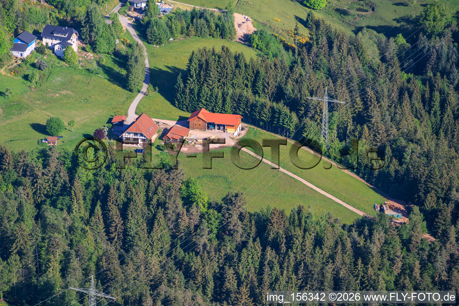Schwartwaldhof im Ortsteil Ramstein aus Südosten im Ortsteil Tennenbronn in Schramberg im Bundesland Baden-Württemberg, Deutschland