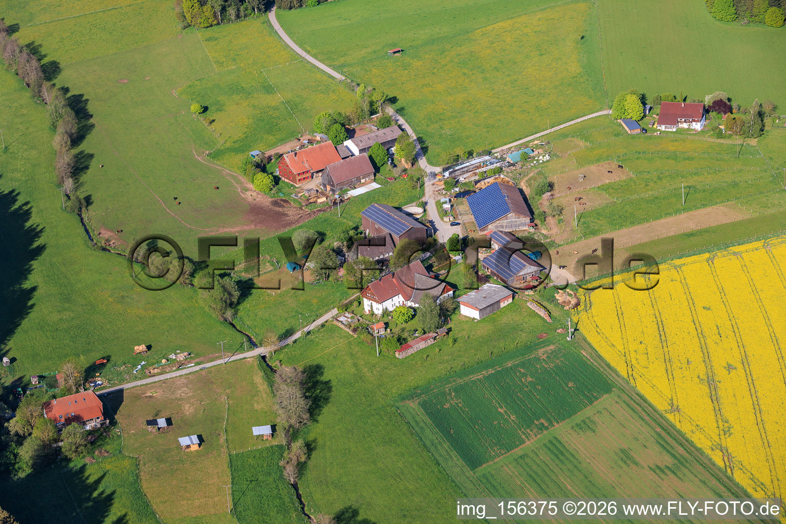 Ortsteil Stampfe mit Karl Mauch Landwirtschaft in Dunningen im Bundesland Baden-Württemberg, Deutschland