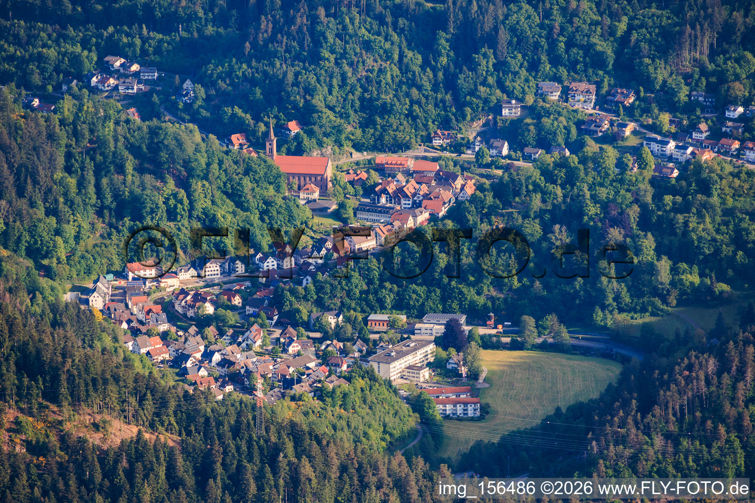 Schiltach aus Süden im Bundesland Baden-Württemberg, Deutschland
