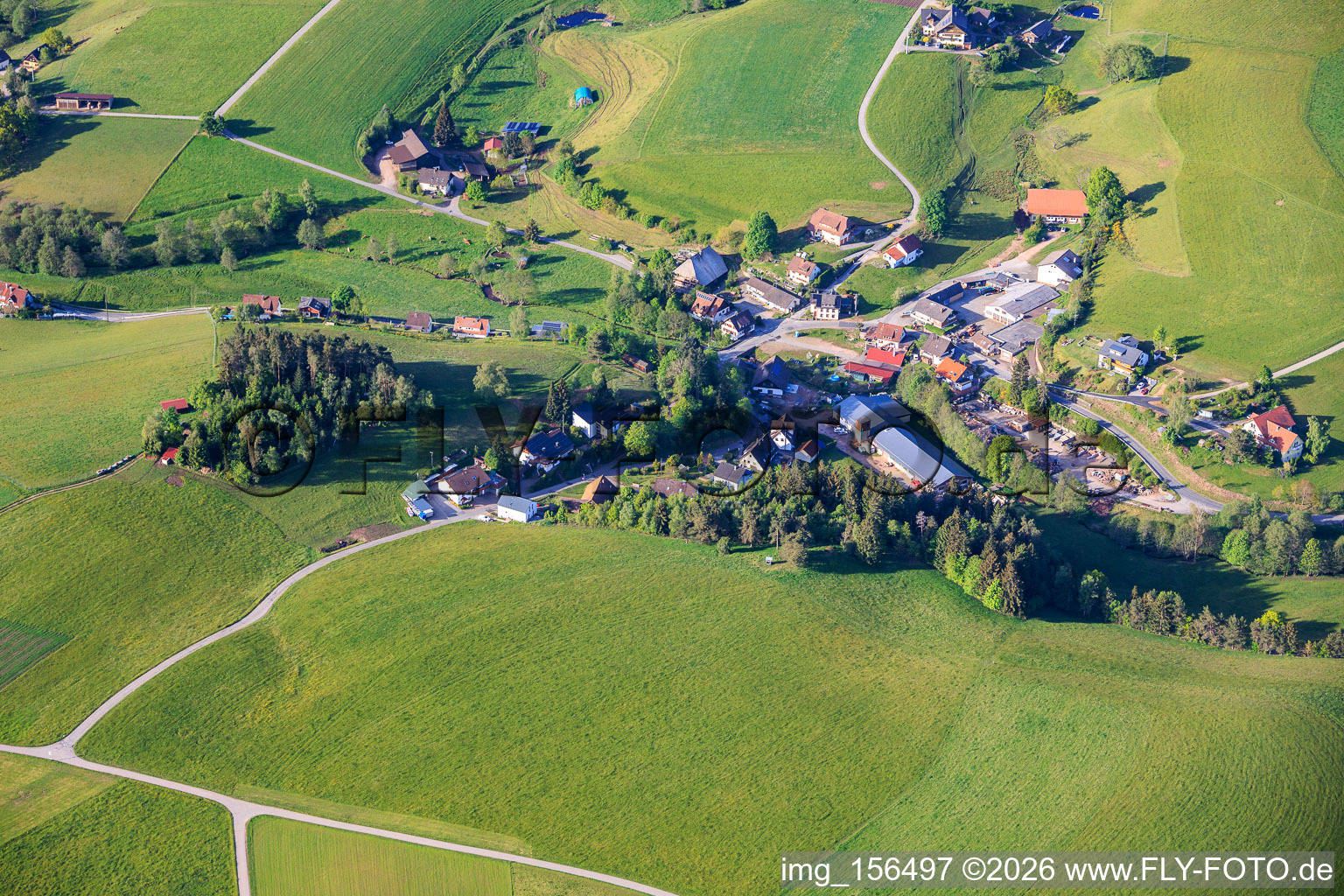 Ortsteil Sulzbachtal aus Norden im Ortsteil Diesenhof in Lauterbach im Bundesland Baden-Württemberg, Deutschland