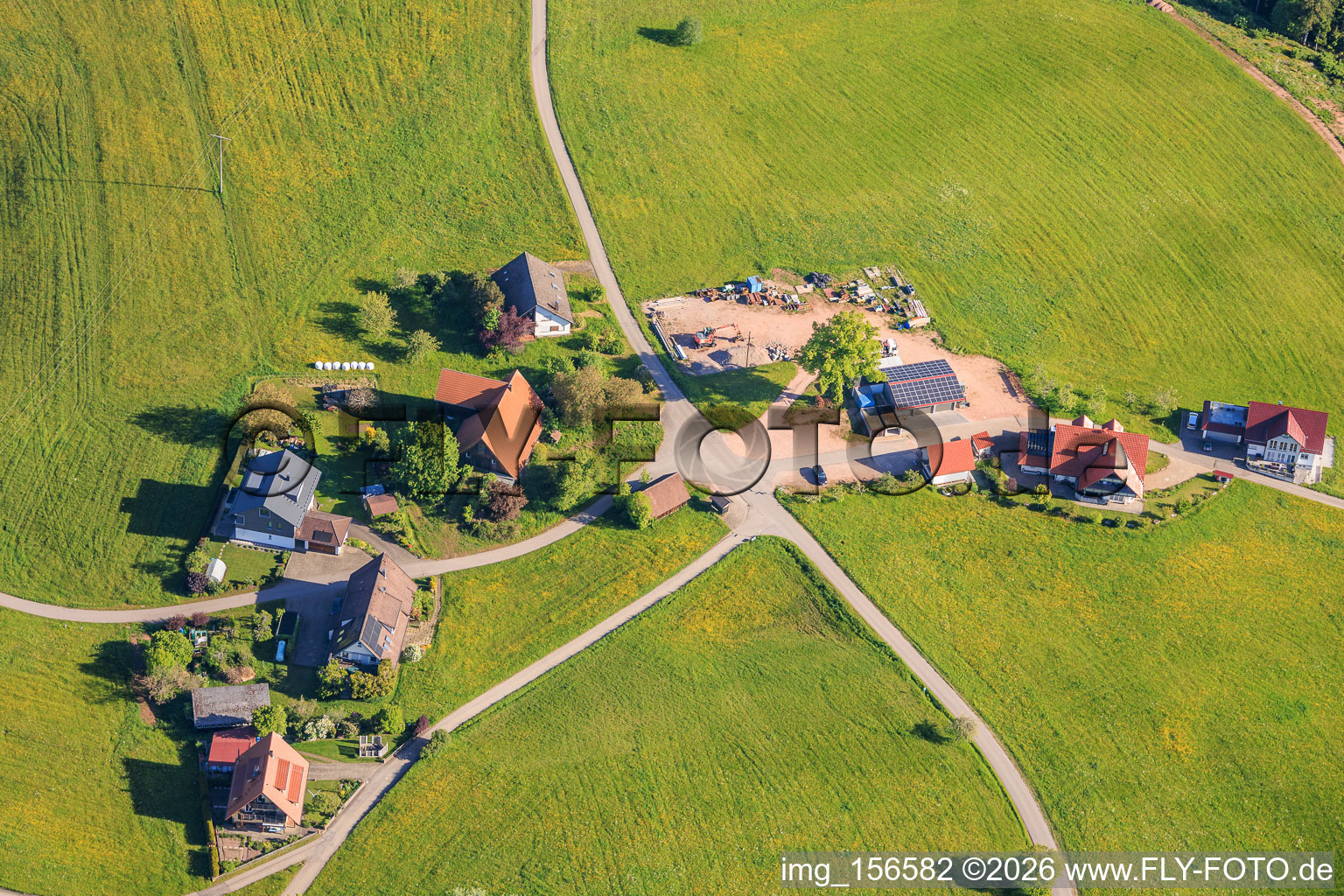 Ortsteil Tischneck mit Martin Kopp Bauunternehmung in Schramberg im Bundesland Baden-Württemberg, Deutschland