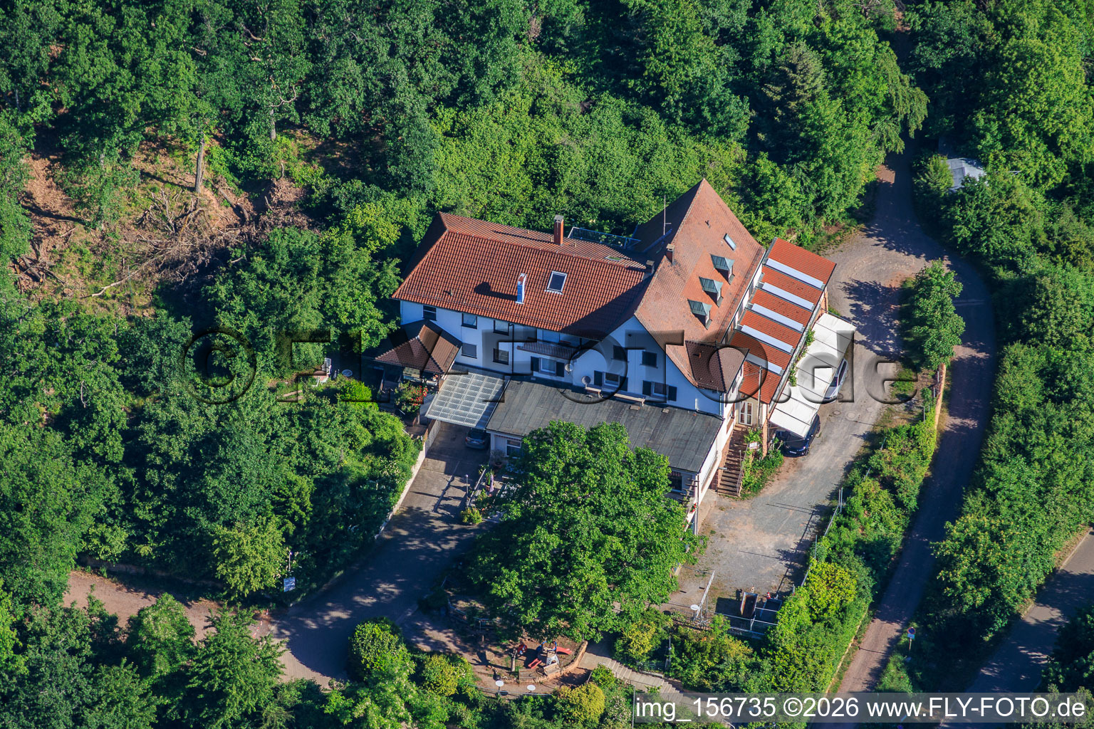 Burgschänke Rittersberg Fam. Rusche im Ortsteil Hambach an der Weinstraße in Neustadt an der Weinstraße im Bundesland Rheinland-Pfalz, Deutschland