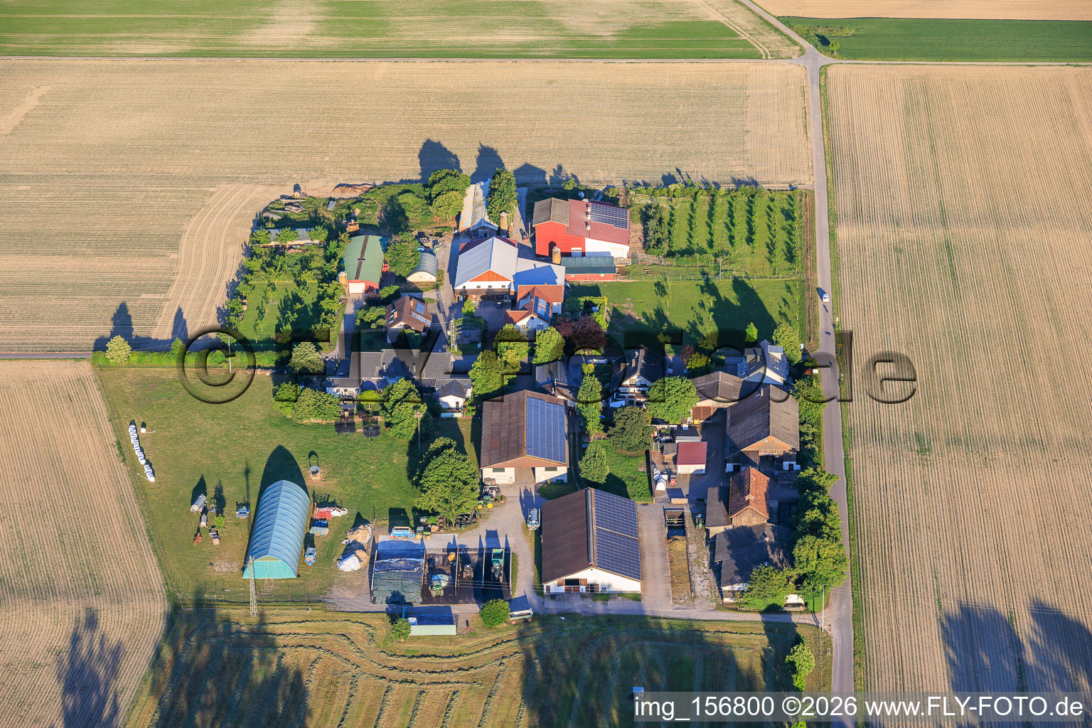 Jägerhof und Burgerhof in Neupotz im Bundesland Rheinland-Pfalz, Deutschland