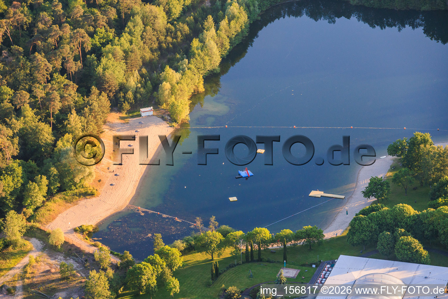 Strandbad Rülzheim im Bundesland Rheinland-Pfalz, Deutschland