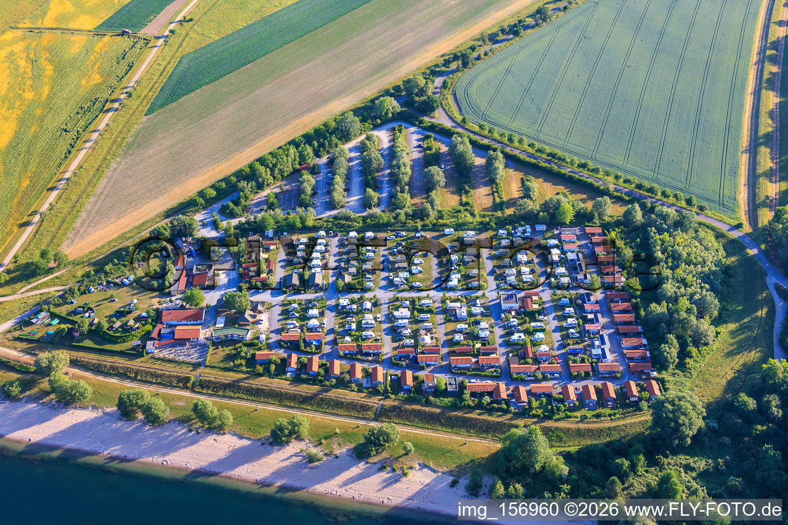 Camping Kollersee in Otterstadt im Bundesland Rheinland-Pfalz, Deutschland