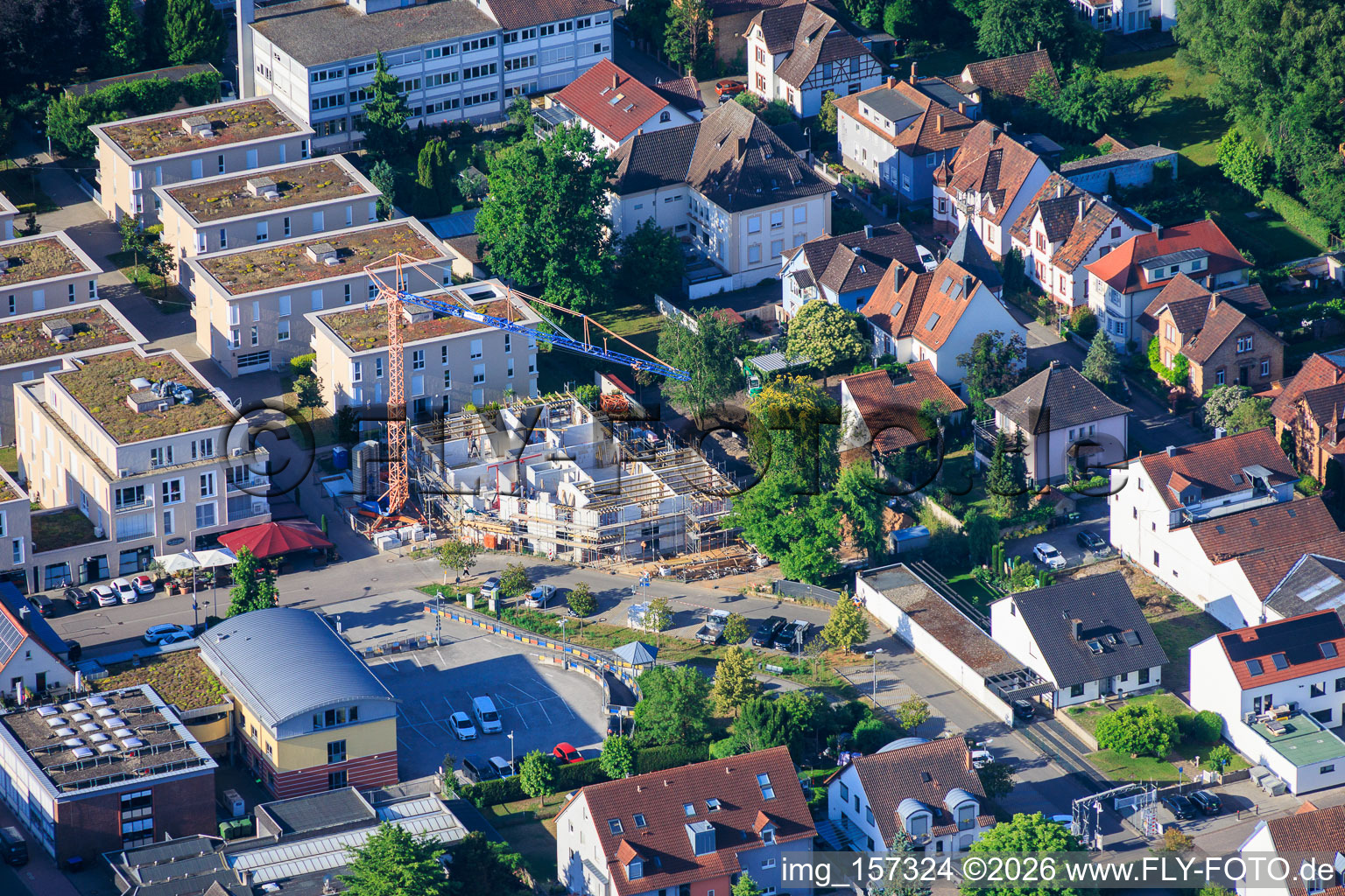 Neubaustelle für 18 Eigentumswohnungen Im Stadtkern von Grathwohl Erdbau und Abbruch GmbH und A-K.Bau GmbH in Kandel im Bundesland Rheinland-Pfalz, Deutschland
