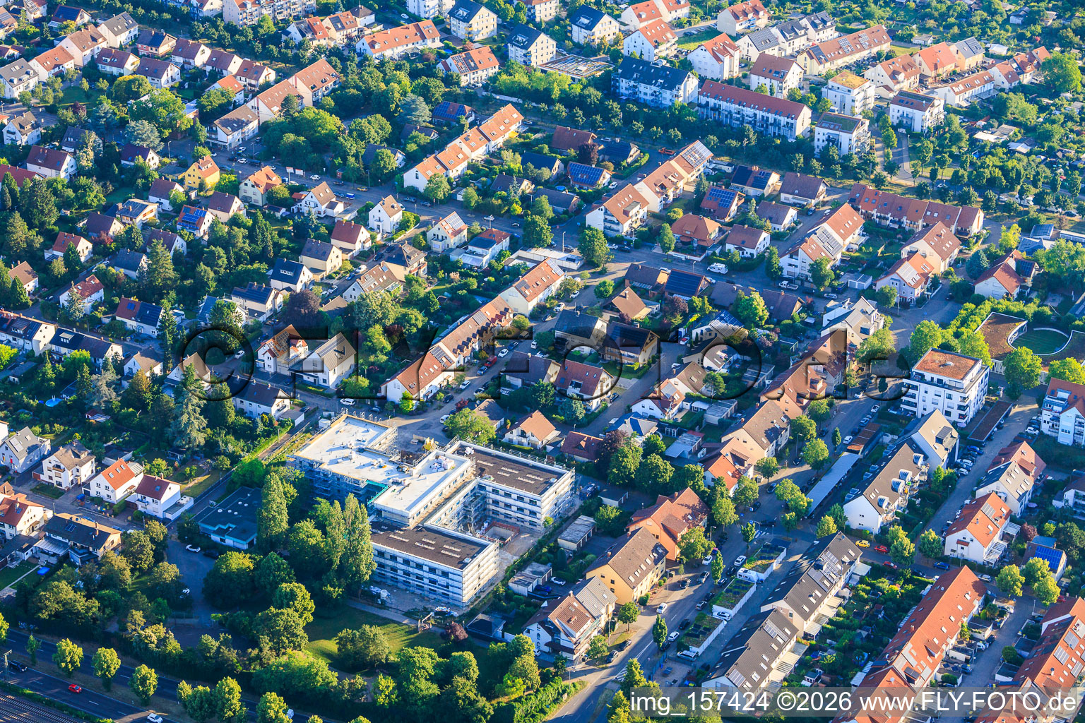 Reiterweg x Hermsheimer Straße im Ortsteil Neuhermsheim in Mannheim im Bundesland Baden-Württemberg, Deutschland