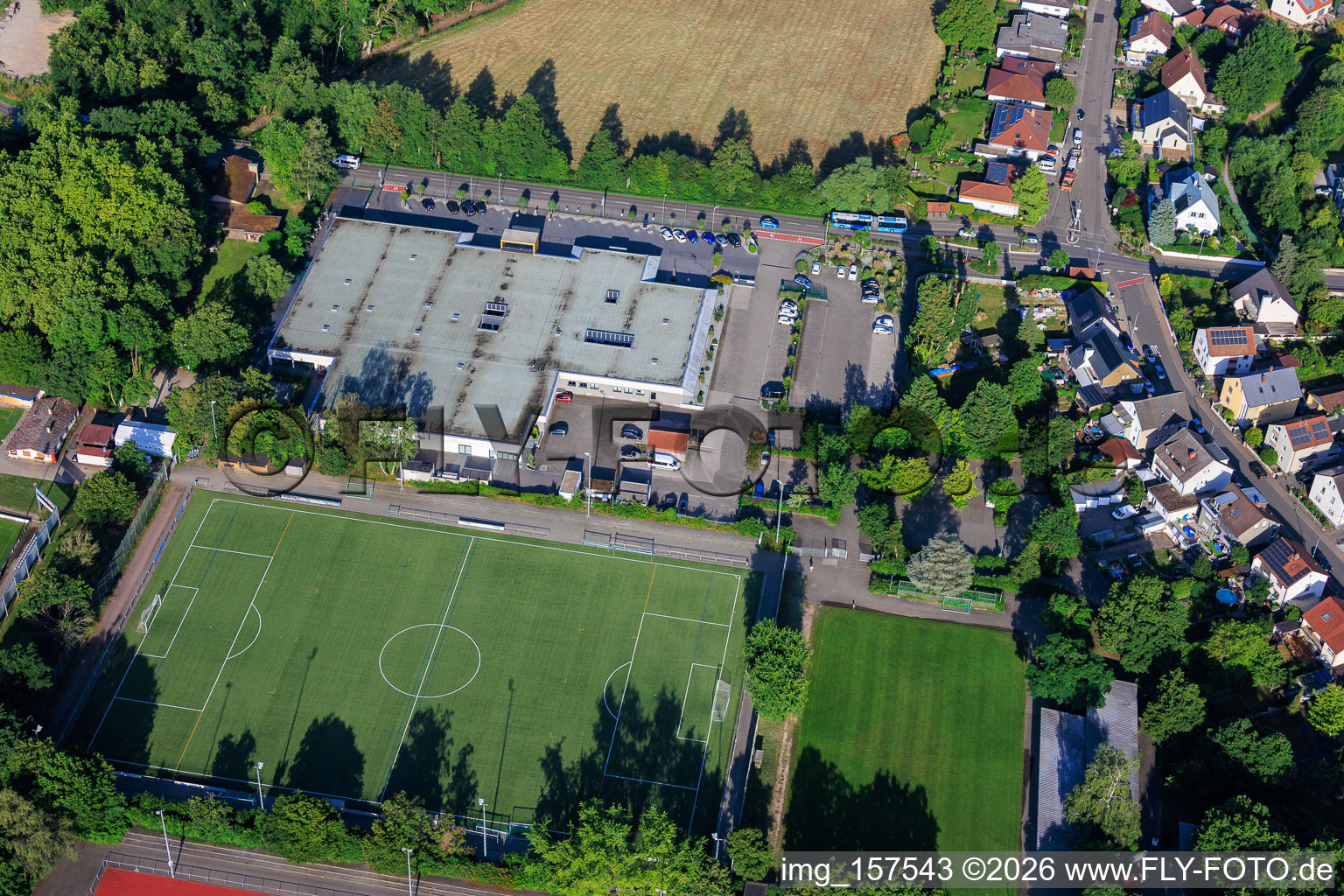Technologiepark aus Nordosten mit MVZ Herxheim GbR und MRT Radiologie LD-SUEW in Herxheim bei Landau im Bundesland Rheinland-Pfalz, Deutschland