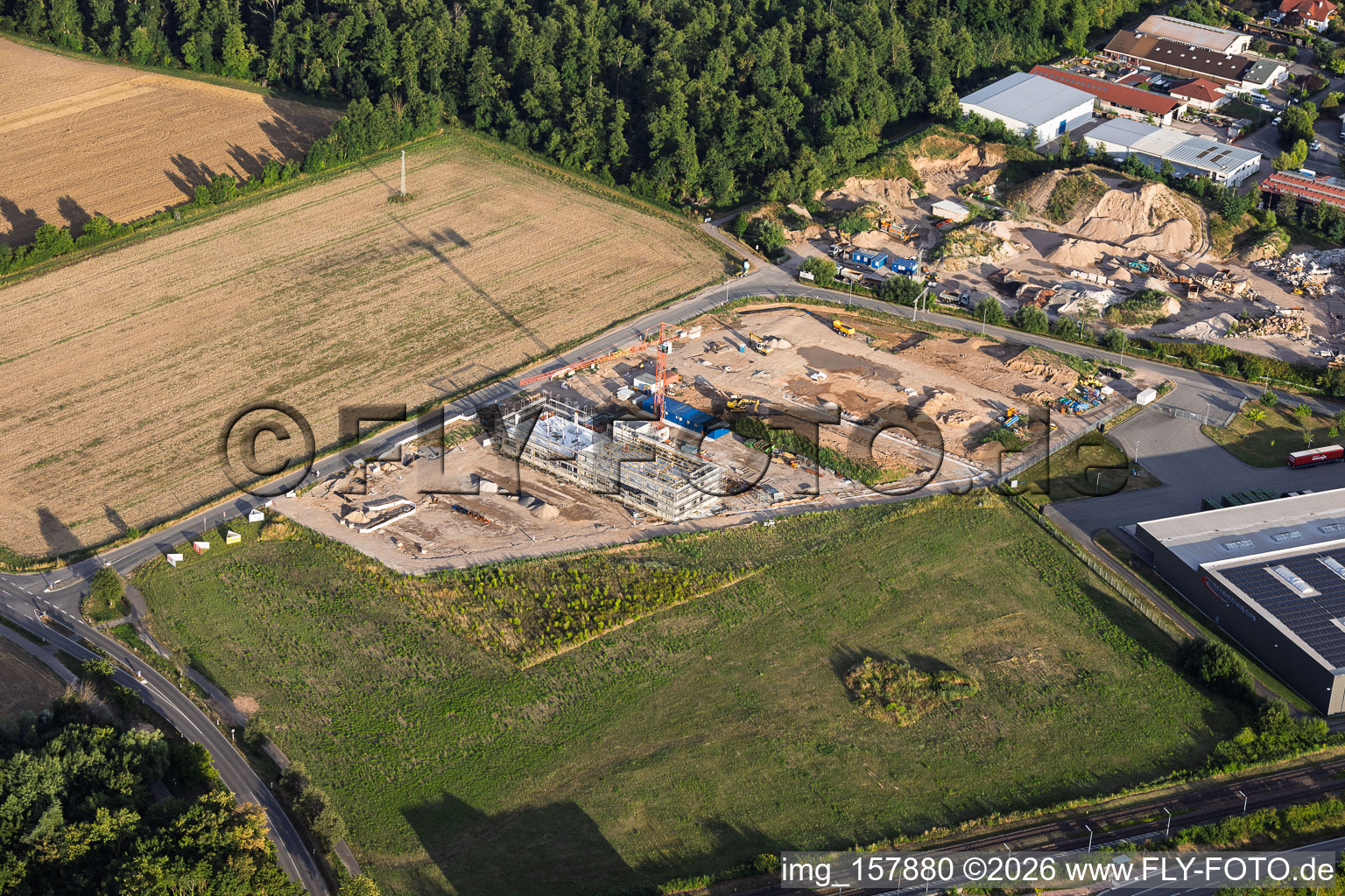 Erweiterung des Gewerbegebiet Große Ahlmühle um Baugebiet des neuen Campus von X2E für Verwaltungs- und Produktionsgebäude in Rohrbach im Bundesland Rheinland-Pfalz, Deutschland