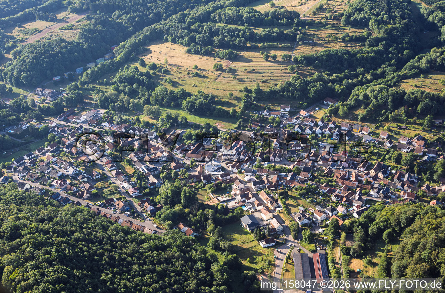 Silz von Nordwesten im Bundesland Rheinland-Pfalz, Deutschland