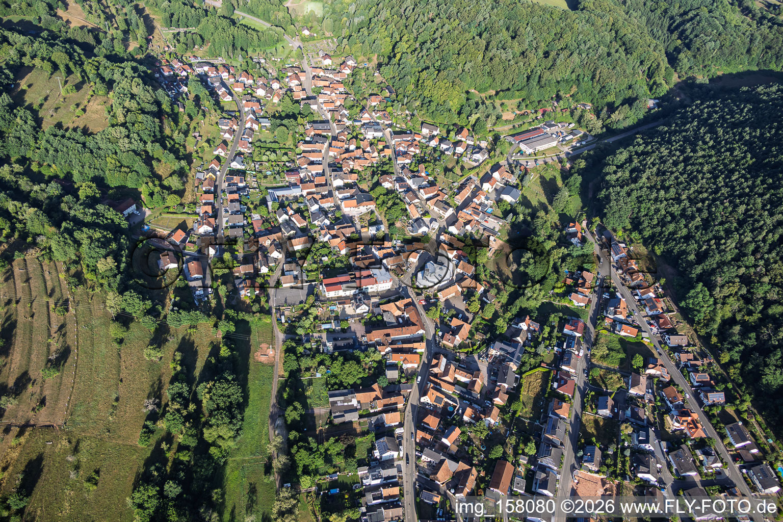 Silz von Südosten im Bundesland Rheinland-Pfalz, Deutschland