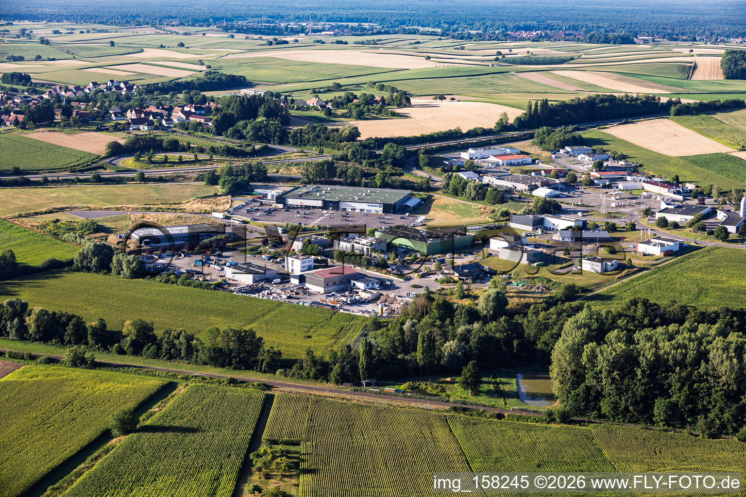 Gewerbegebiet Ost in Soultz-sous-Forêts im Bundesland Bas-Rhin, Frankreich