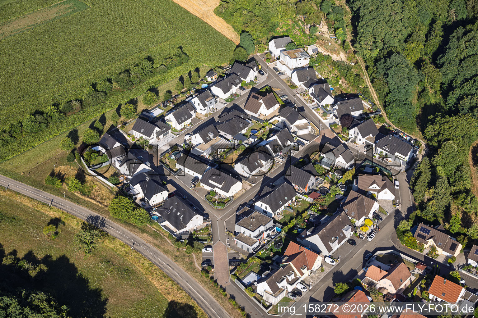Neubaugebiet Rue des Vendanges in Mothern im Bundesland Bas-Rhin, Frankreich