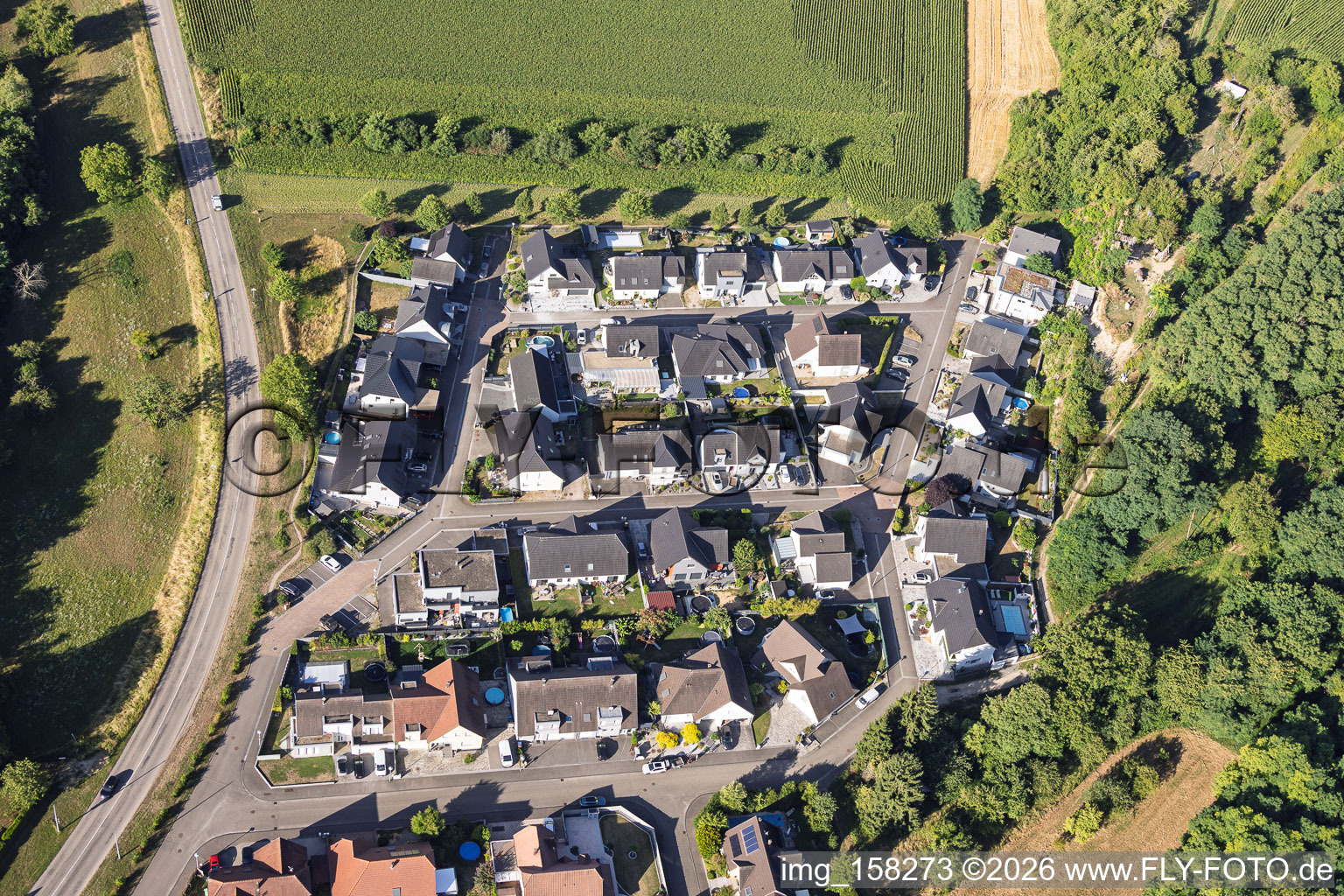 Neubaugebiet Rue des Vendanges in Mothern im Bundesland Bas-Rhin, Frankreich